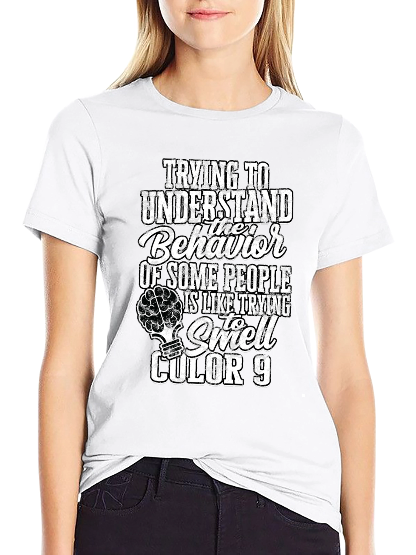Black Trying to Understand Behavior T-Shirt view 9