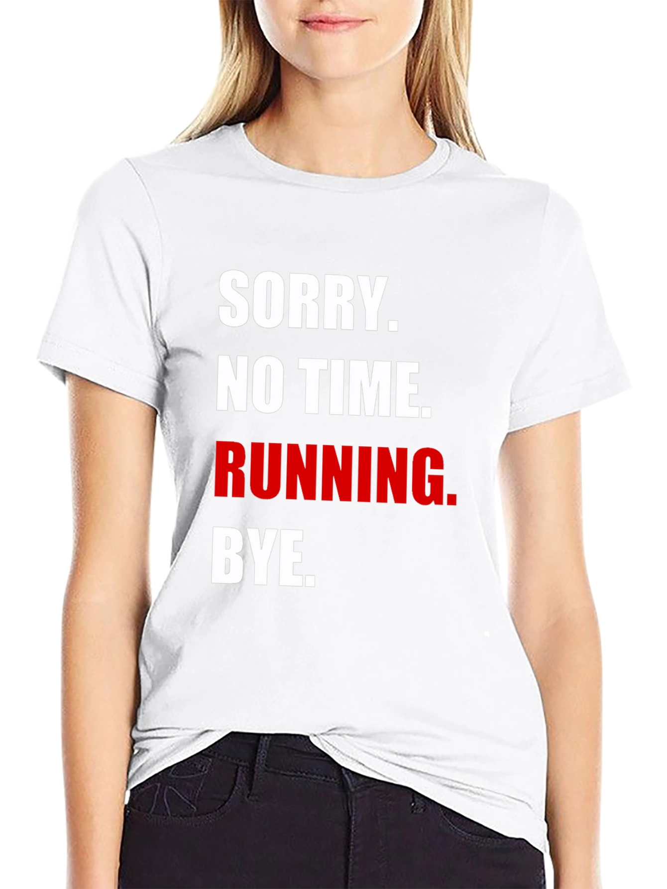 Black Running Excuse Graphic Tee view 9