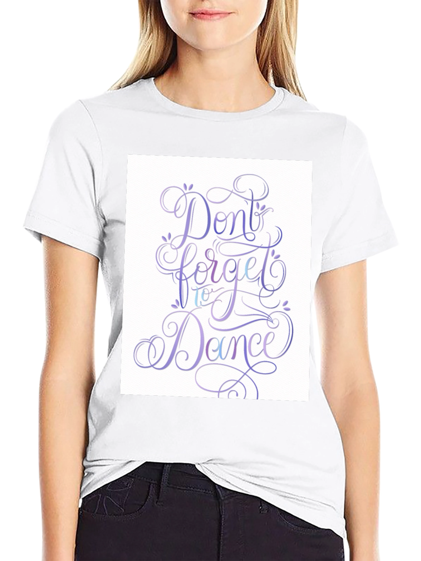 Black Don't Forget To Dance Graphic T-Shirt view 9