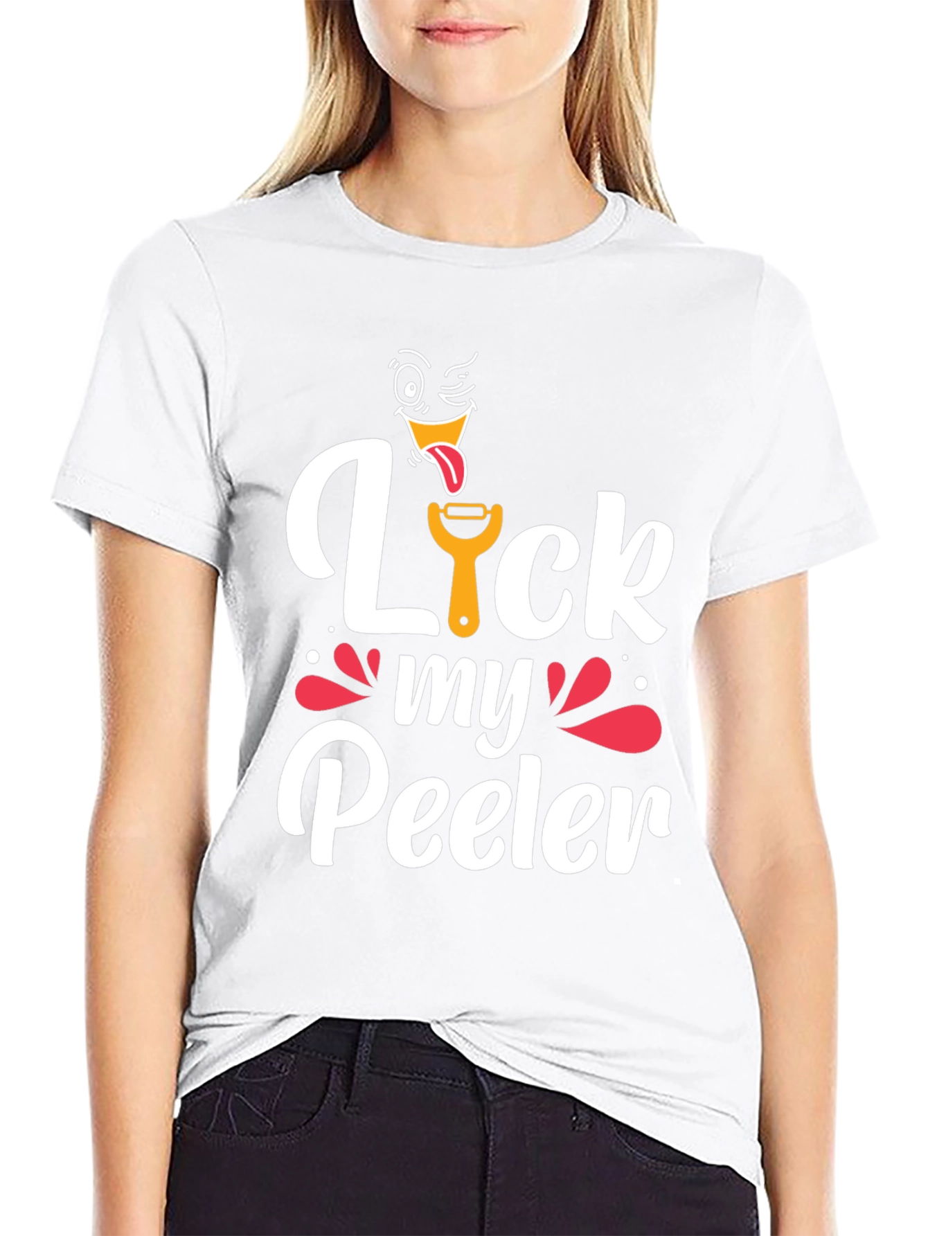 Black Lick My Peeler Graphic T-Shirt view 9