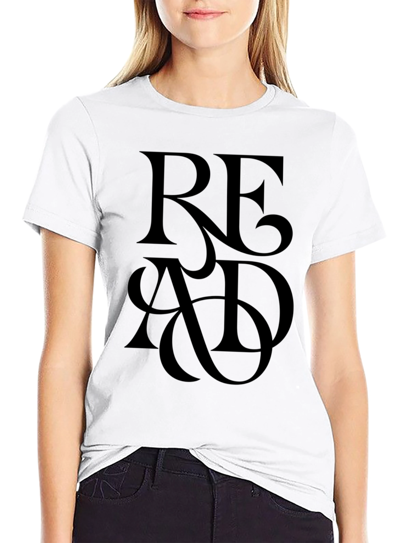 Black Read Graphic T-Shirt - Stylish & Comfortable view 9