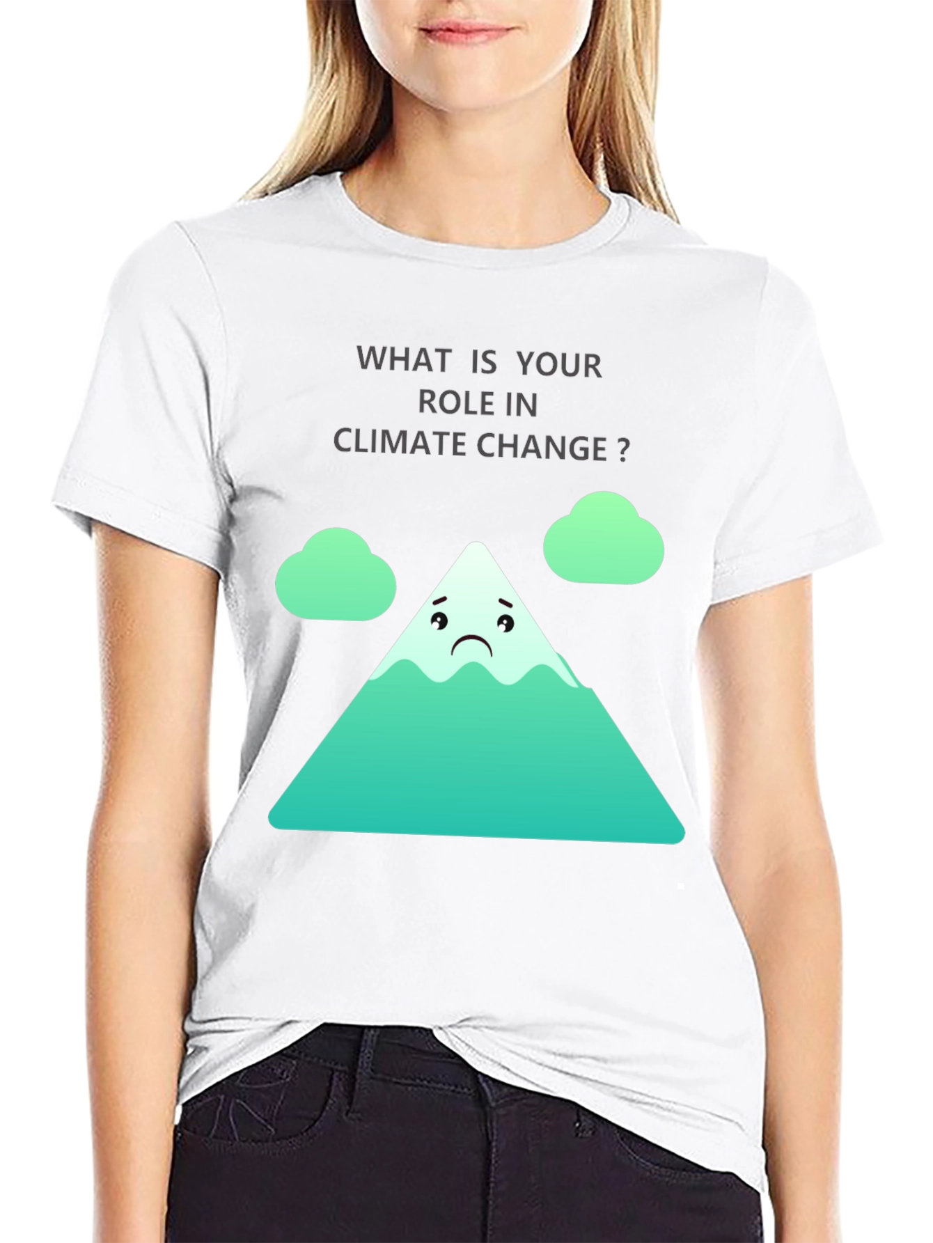 Black Climate Change Role T-Shirt view 9