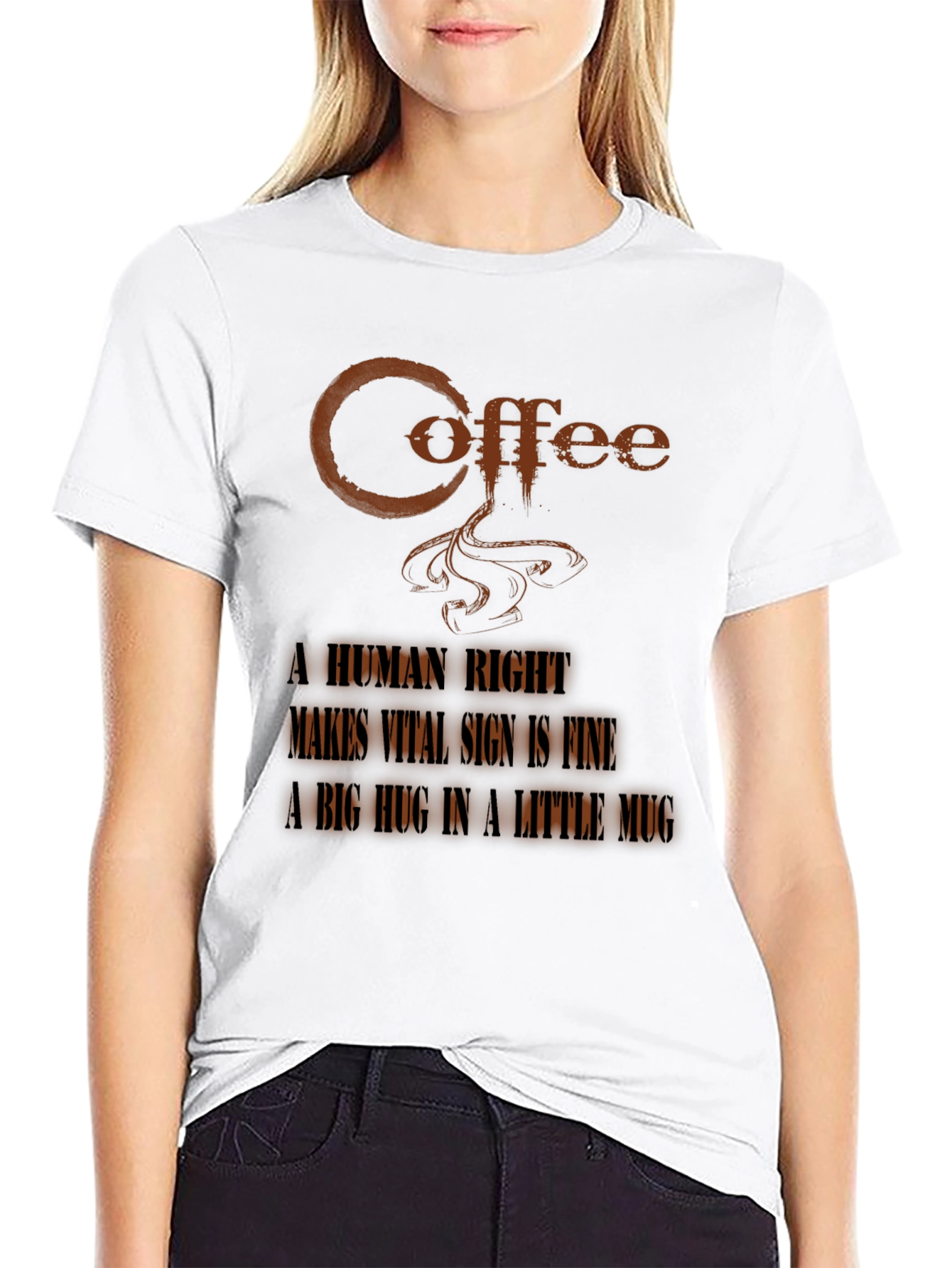 Black Coffee A Human Right Graphic Tee view 9
