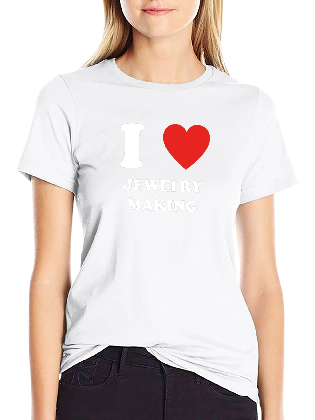 Black I Love Jewelry Making T-Shirt - Novelty Gift view 9