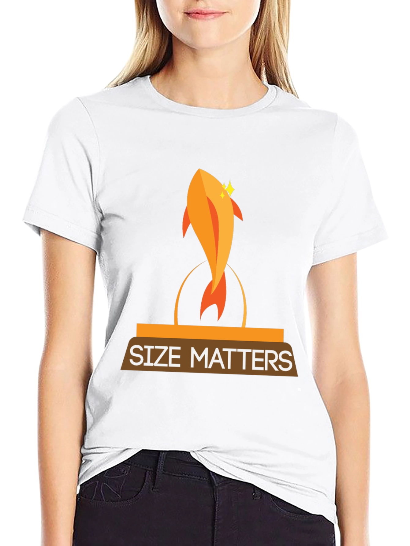 Black Size Matters Graphic Tee view 9