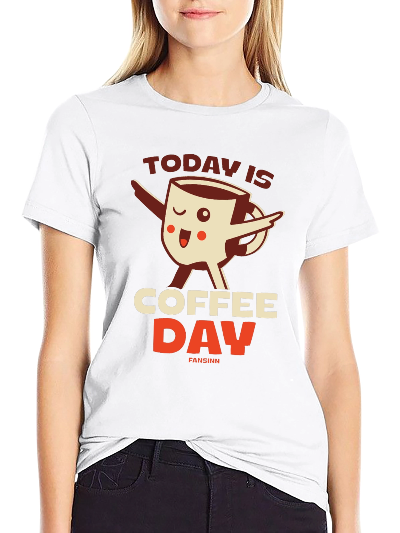 Black Coffee Day Graphic Tee - Unisex Crew Neck view 9
