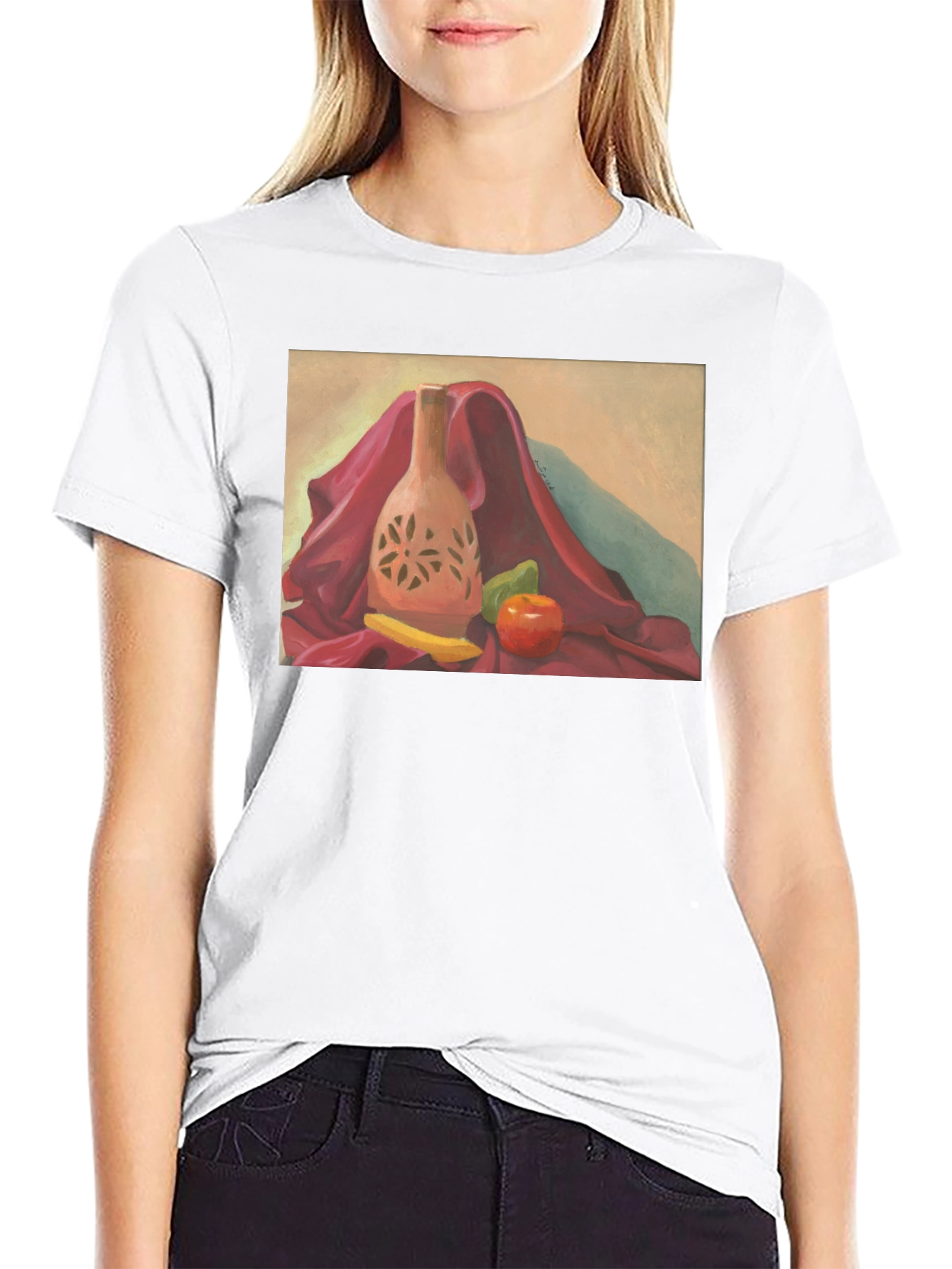 Black Still Life Art T-Shirt view 9