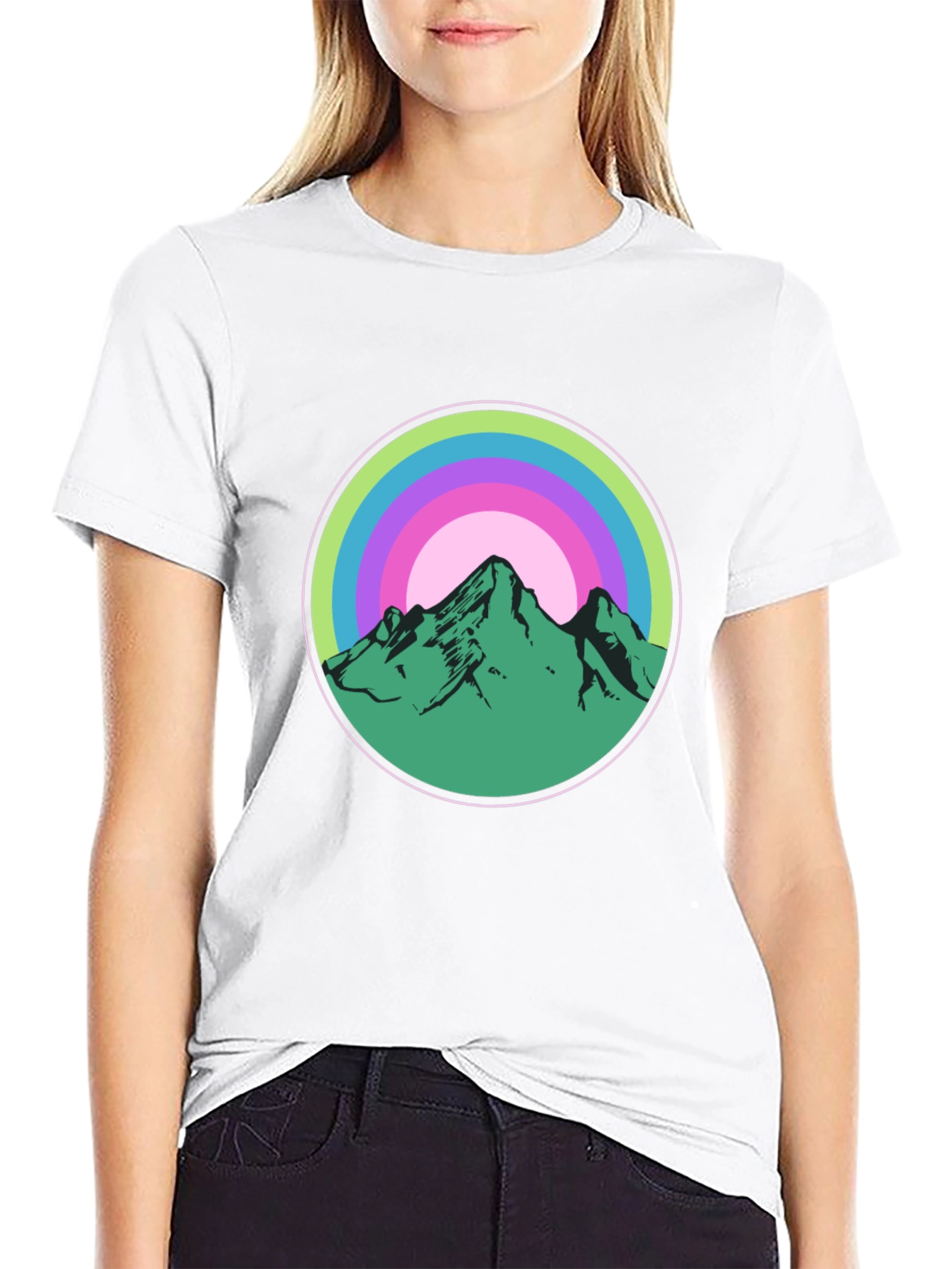 Black Mountain Circle Graphic Tee view 9