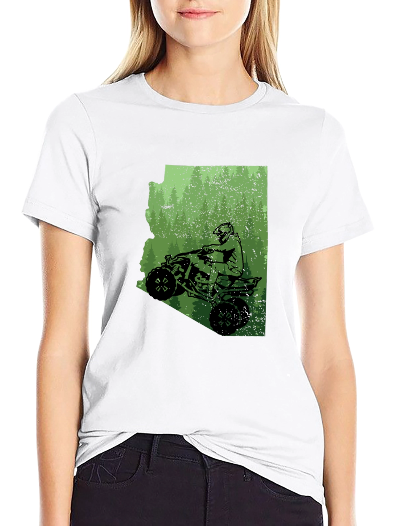 Black Arizona ATV Ride T-Shirt - Black Graphic Tee view 9
