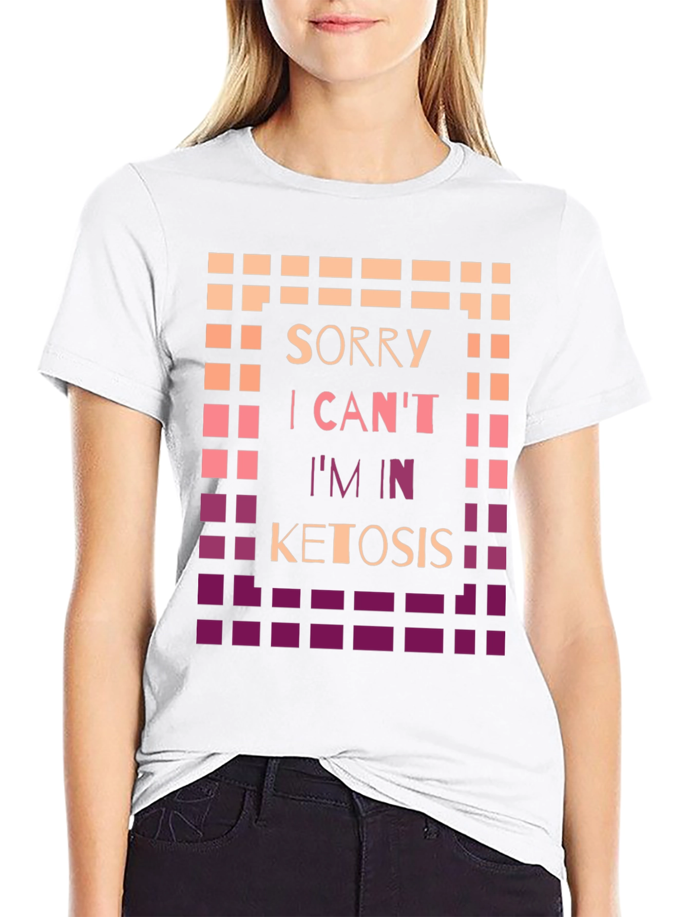 Black Sorry I Can't I'm In Ketosis Graphic Tee view 9