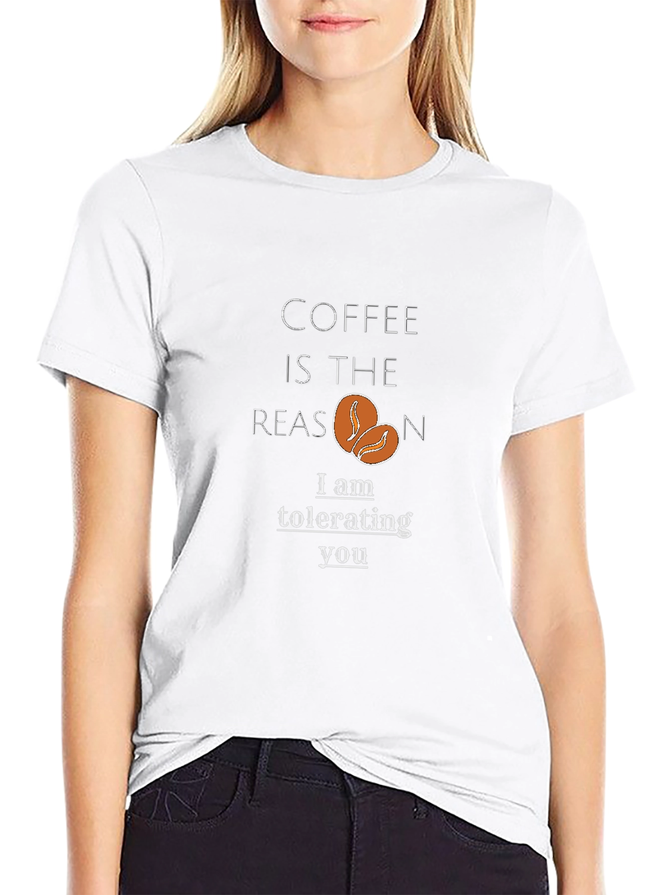 Black Coffee Reason Black T-Shirt - Tolerating You view 9