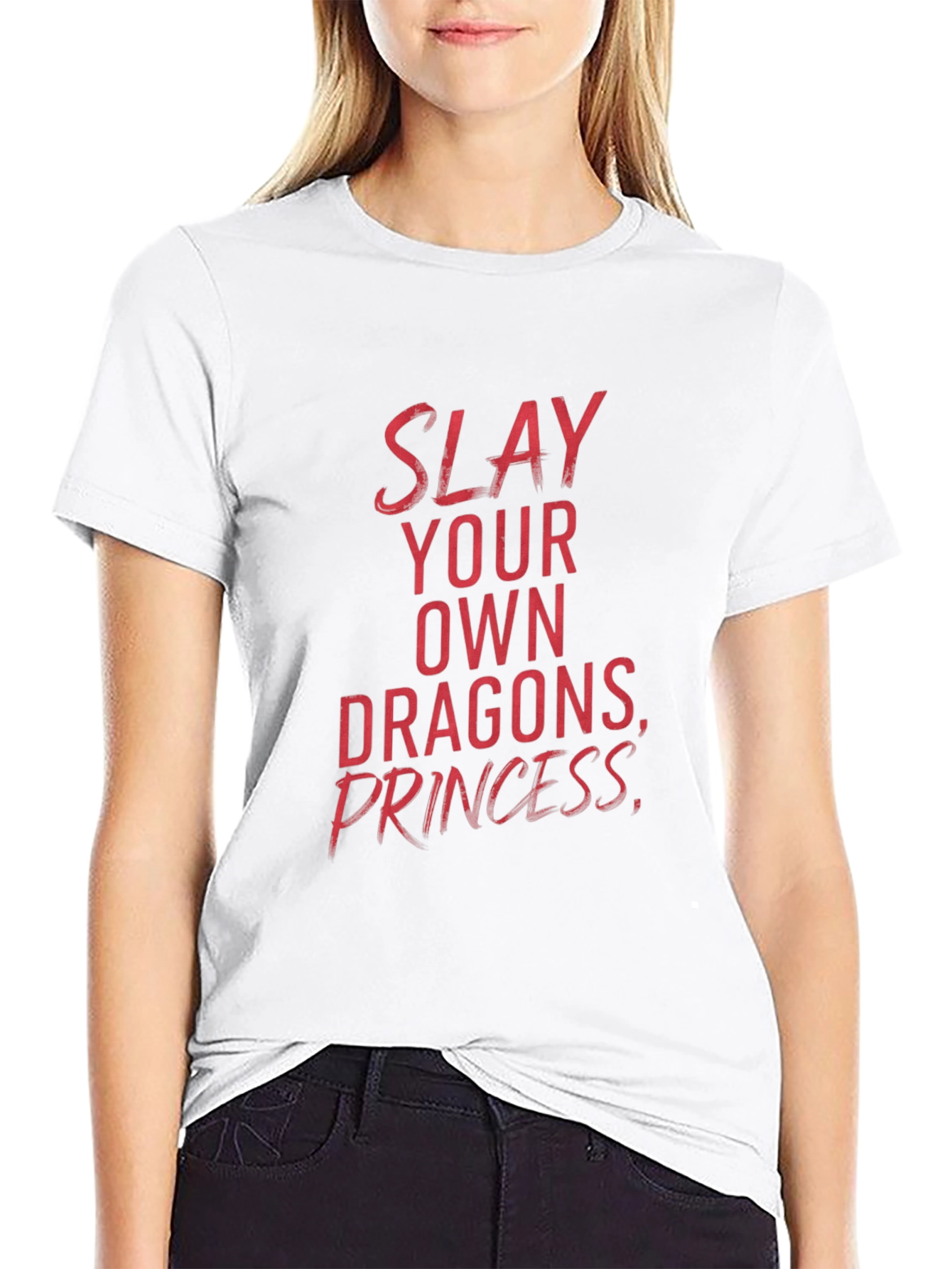 Black Slay Your Own Dragons T-Shirt view 9