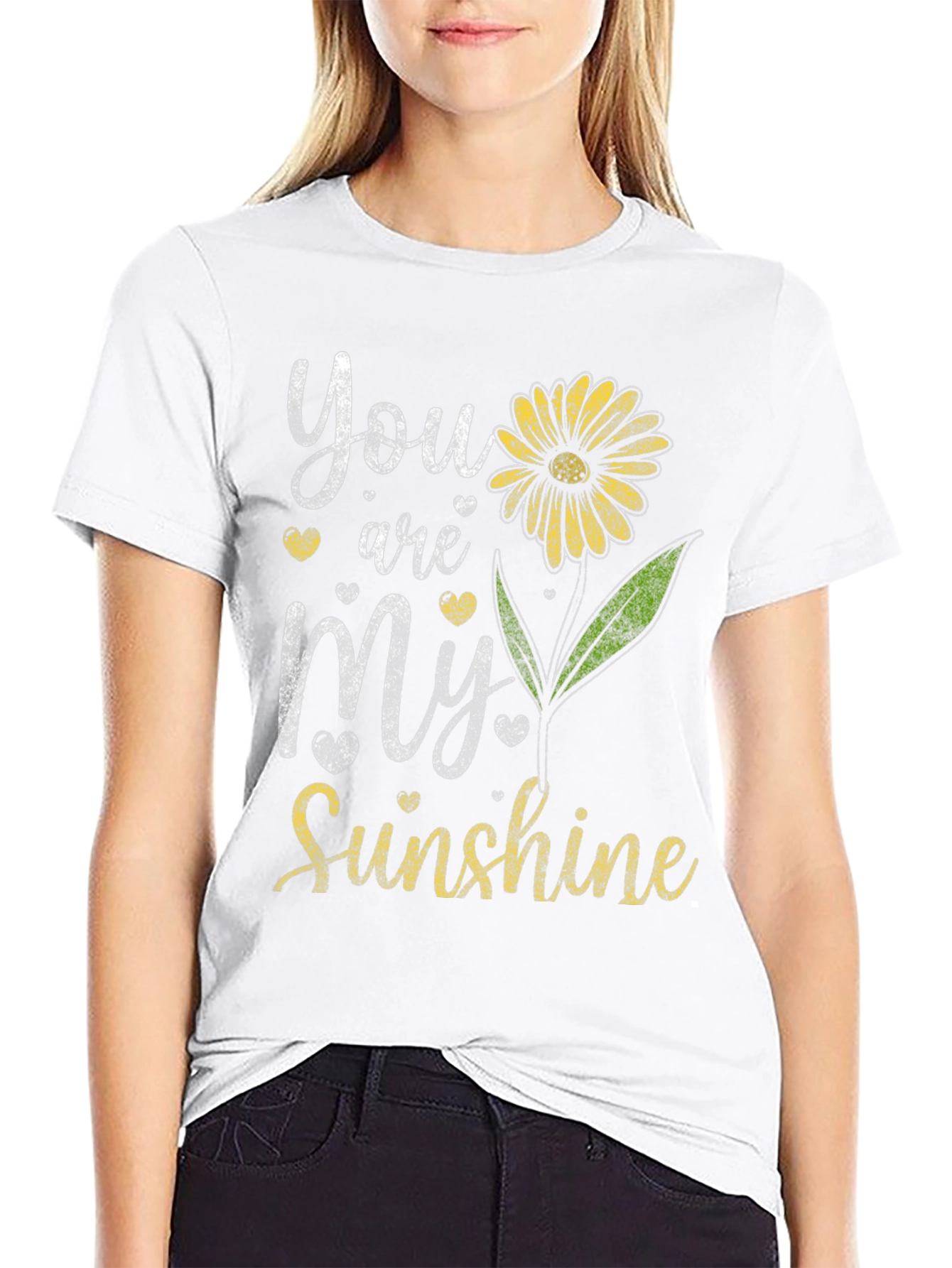 Black You Are My Sunshine Graphic Tee - Black view 9