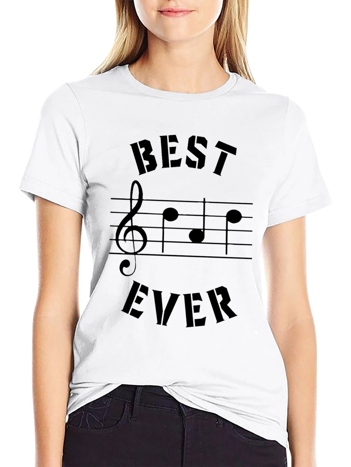Black Best Ever Music T-Shirt - Short Sleeve Black Tee view 9