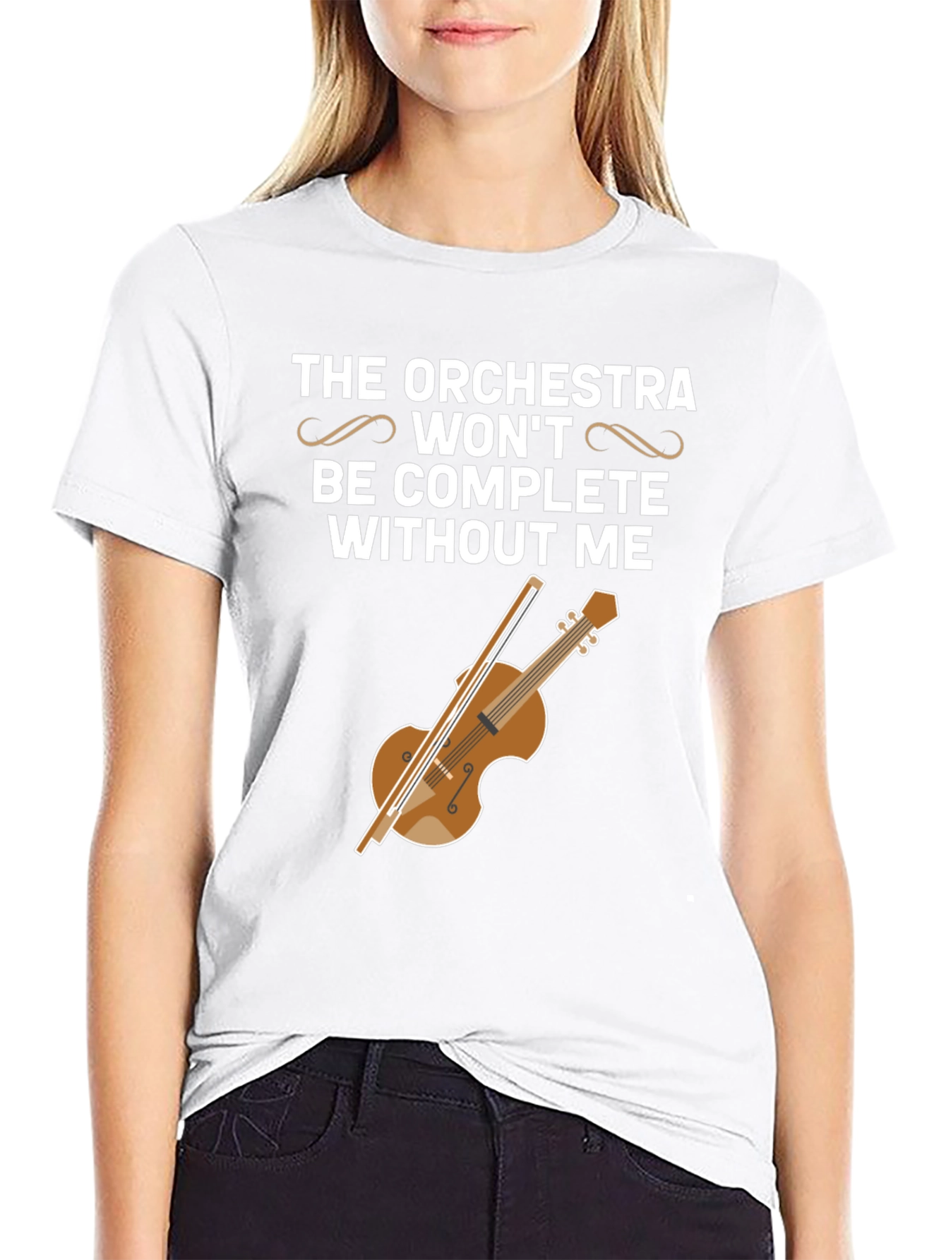 Black Orchestra Violin T-Shirt - Funny Musician Tee view 9