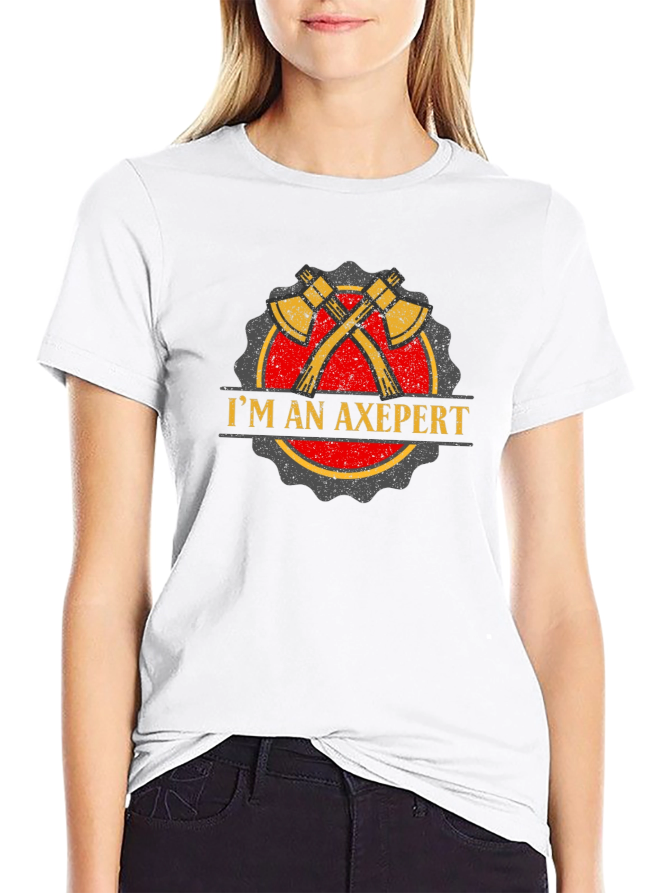 Black I'm an Axepert T-Shirt - Lumberjack Humor Tee view 9