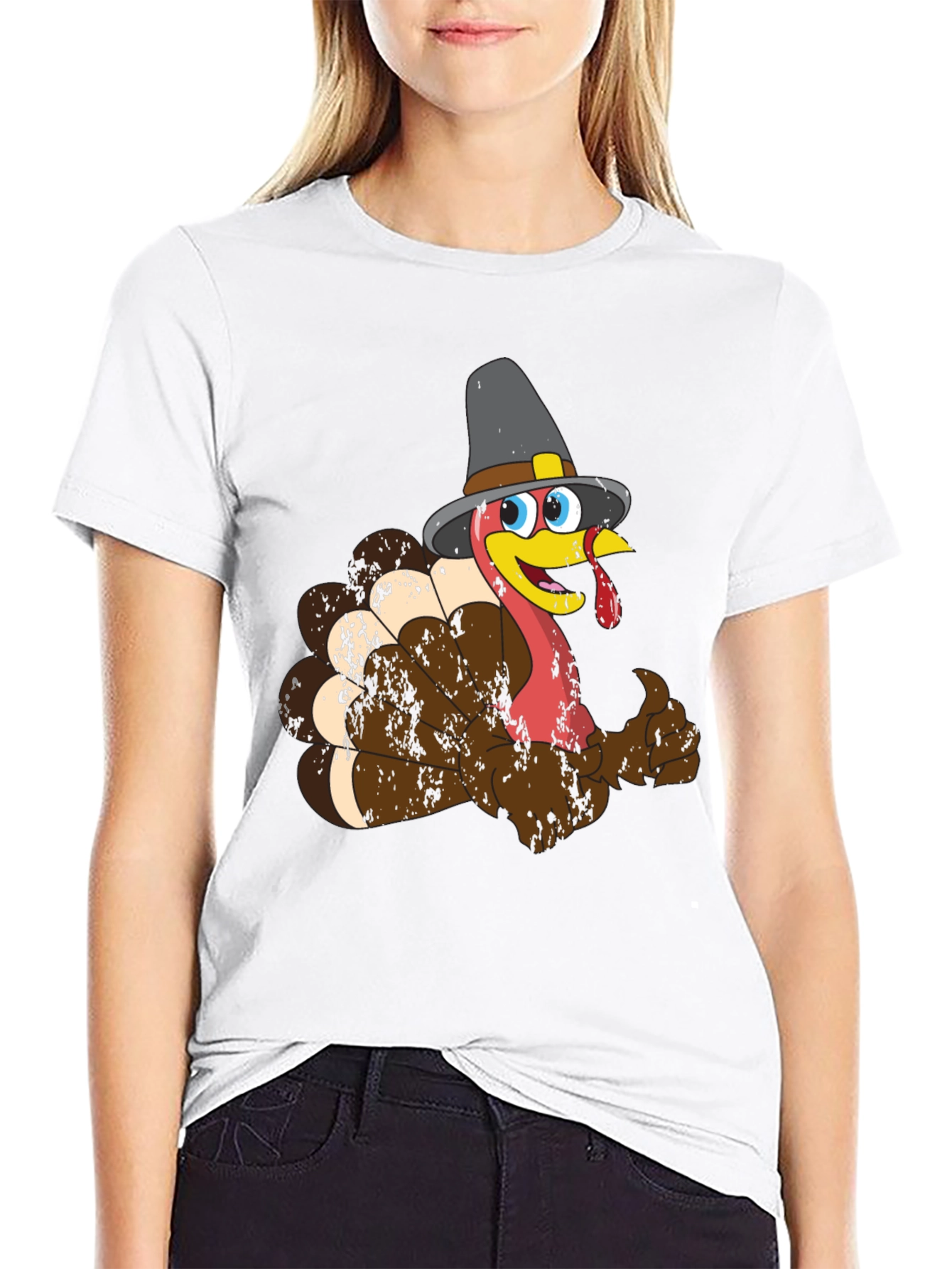 Thanksgiving Turkey Pilgrim T-Shirt - 9