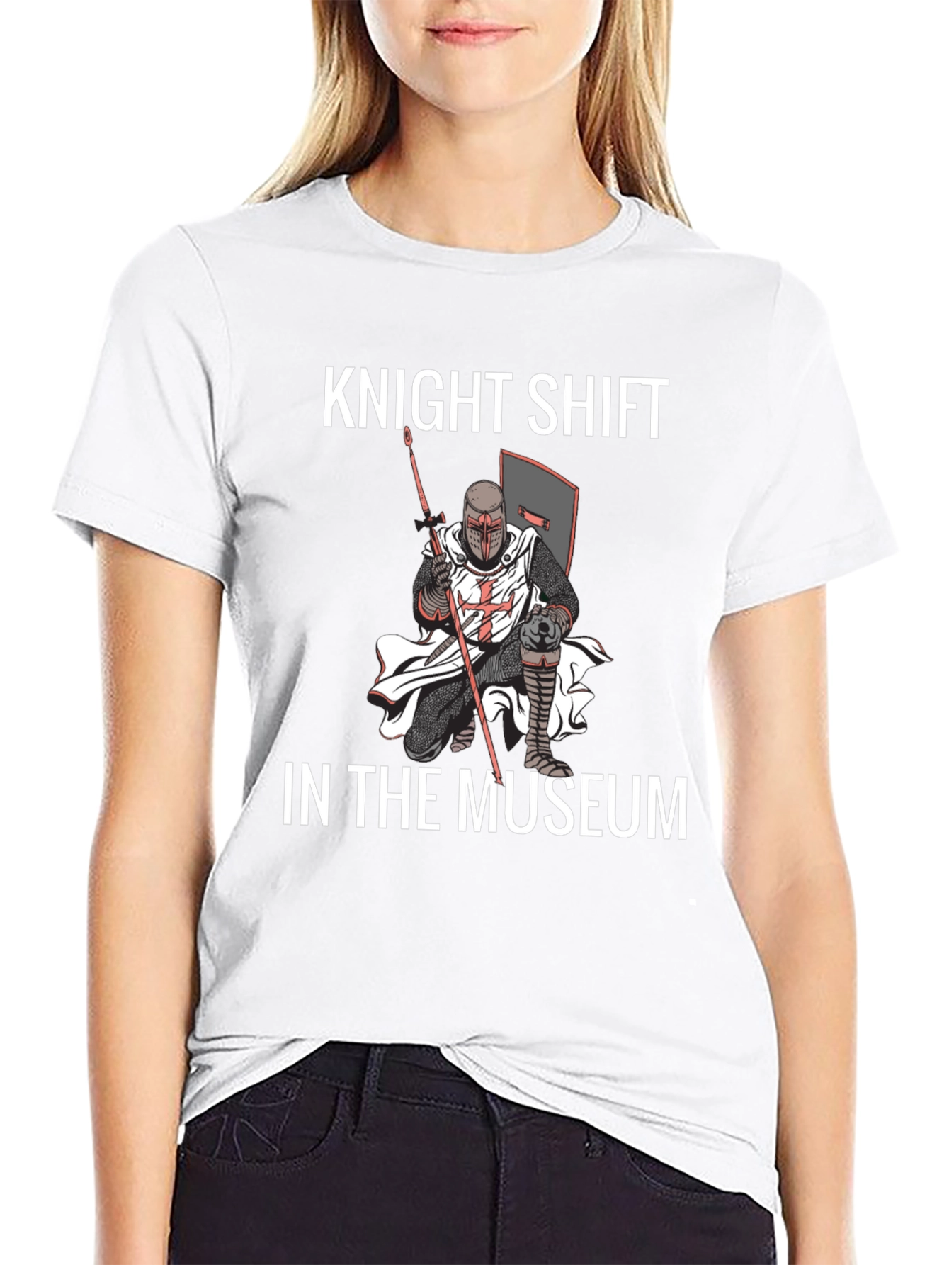 Black Knight Shift Museum Black T-Shirt view 9