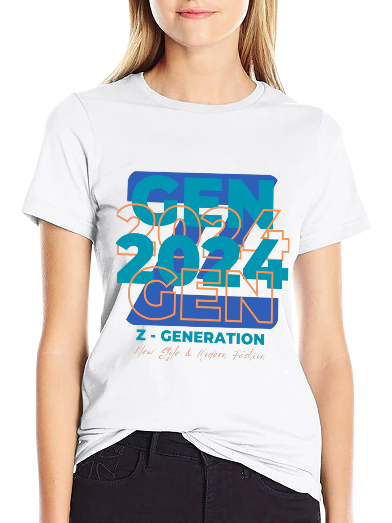 Black Gen Z Graphic Tee - New Age Fashion view 9