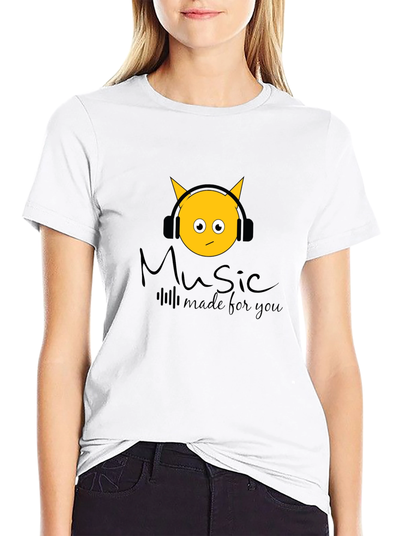 Black Music Made For You Black T-Shirt view 9