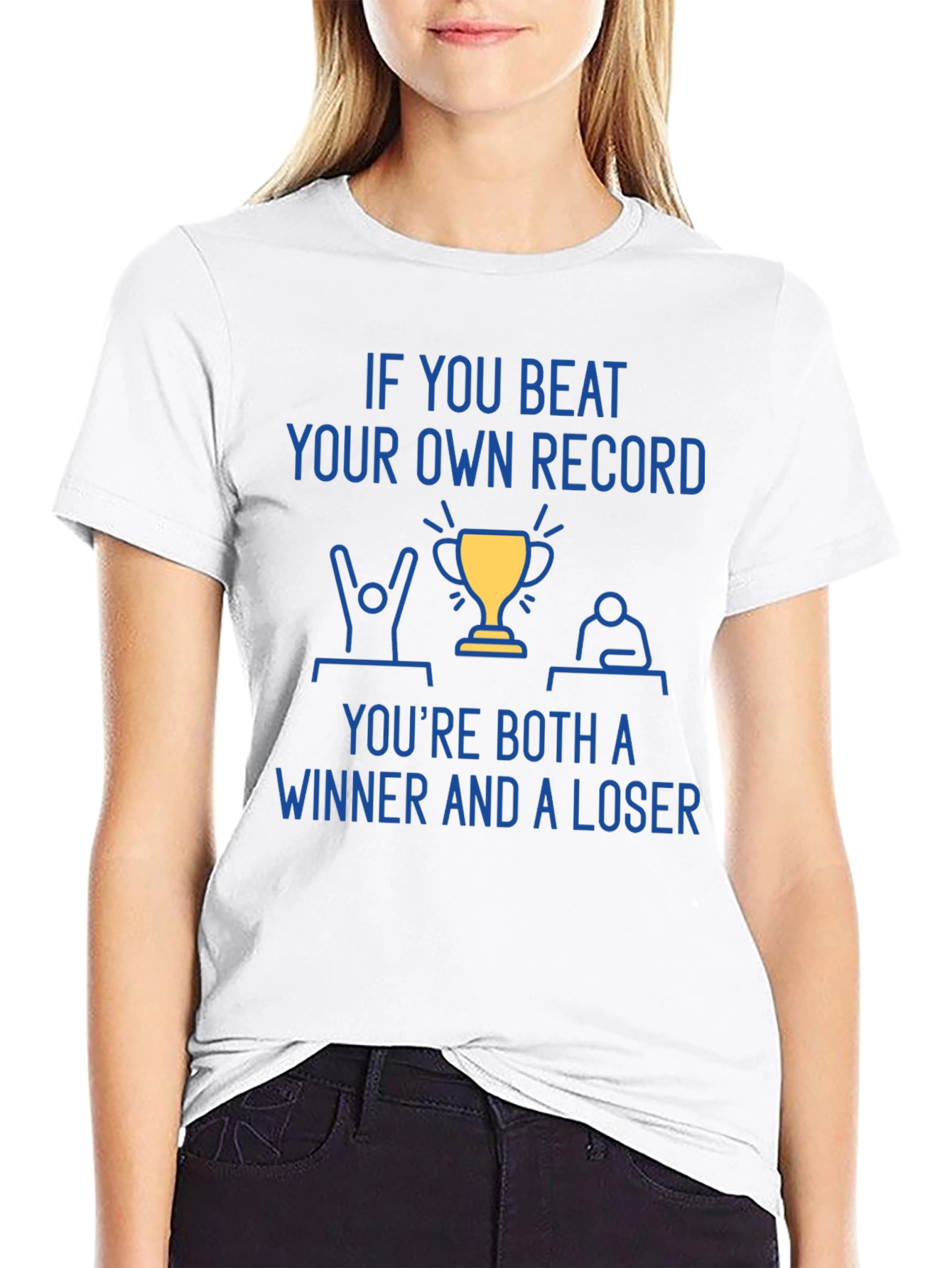 Black Winner & Loser T-Shirt - Motivational Tee view 9