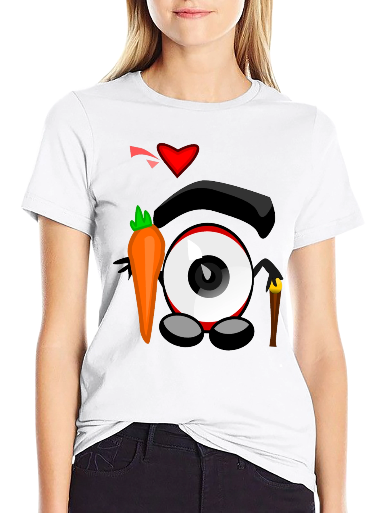 Black Eye Love Carrots Black Graphic Tee view 9