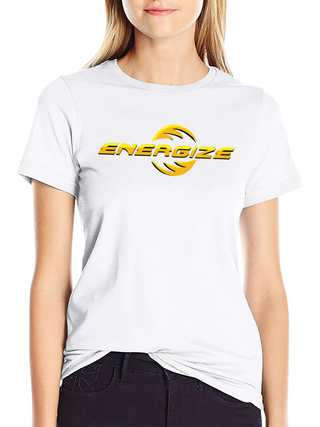 Energize Black T-Shirt - Modern Graphic Tee - 9