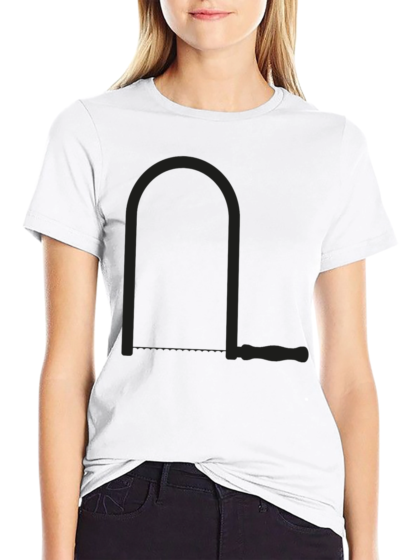 Black Black T-Shirt with Coping Saw Graphic view 9