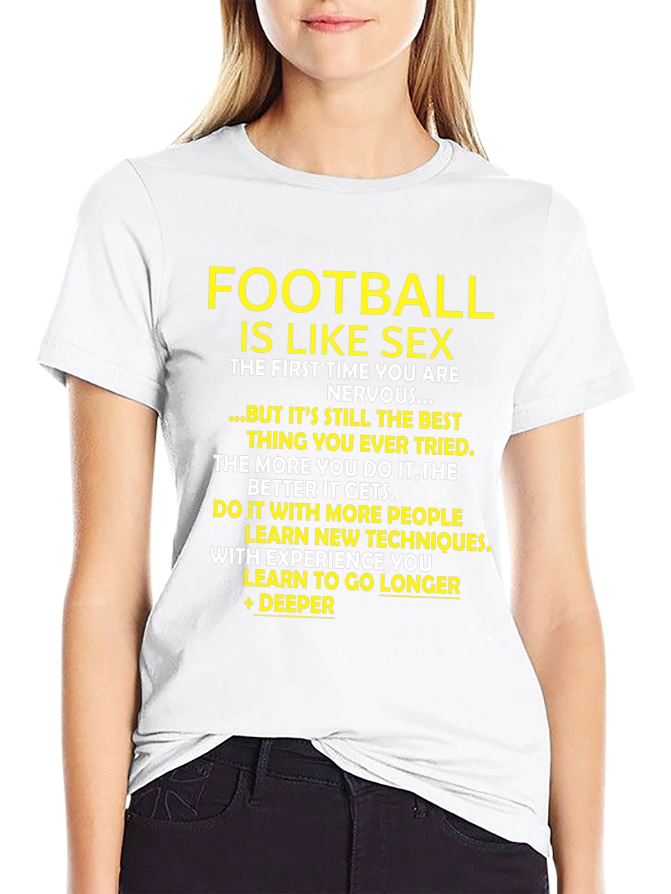 Black Football is Like Sex T-Shirt view 9