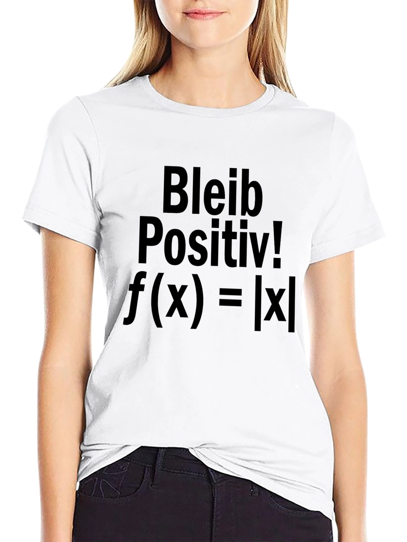 Black Stay Positive Absolute Value Math Black T-Shirt view 9