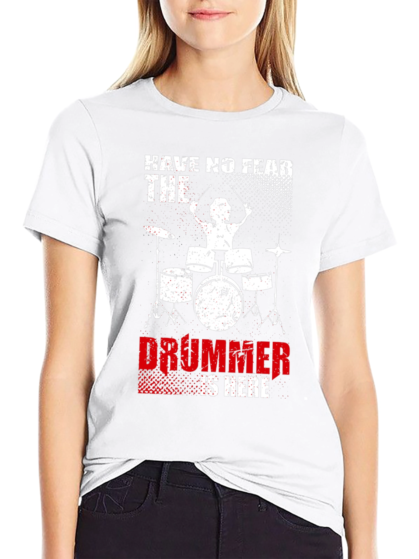 Black Drummer Graphic Tee - Have No Fear, The Drummer Is Here view 9