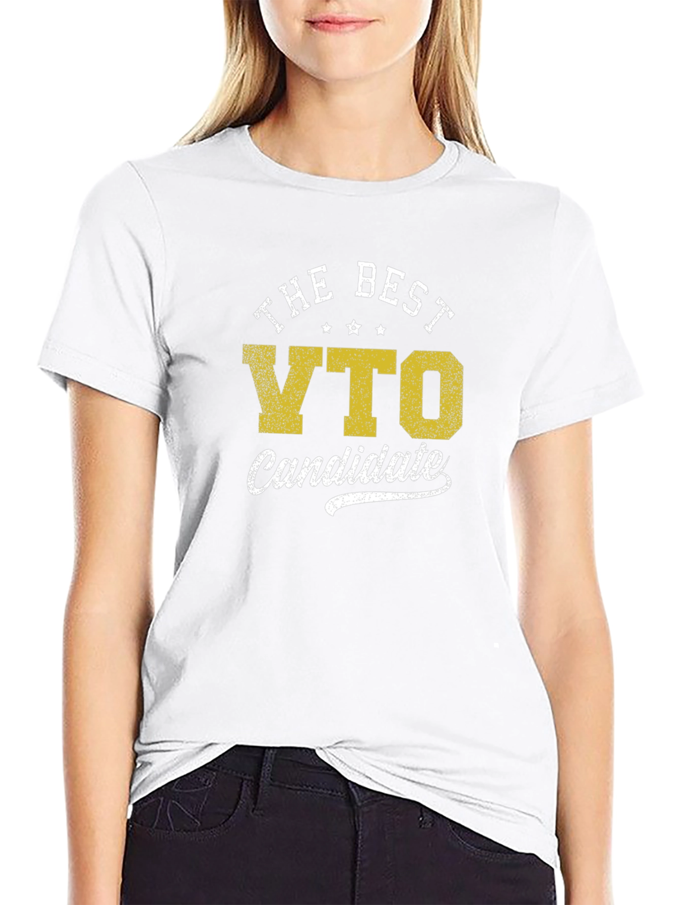 Black Best VTO Candidate Black Graphic Tee Shirt view 9