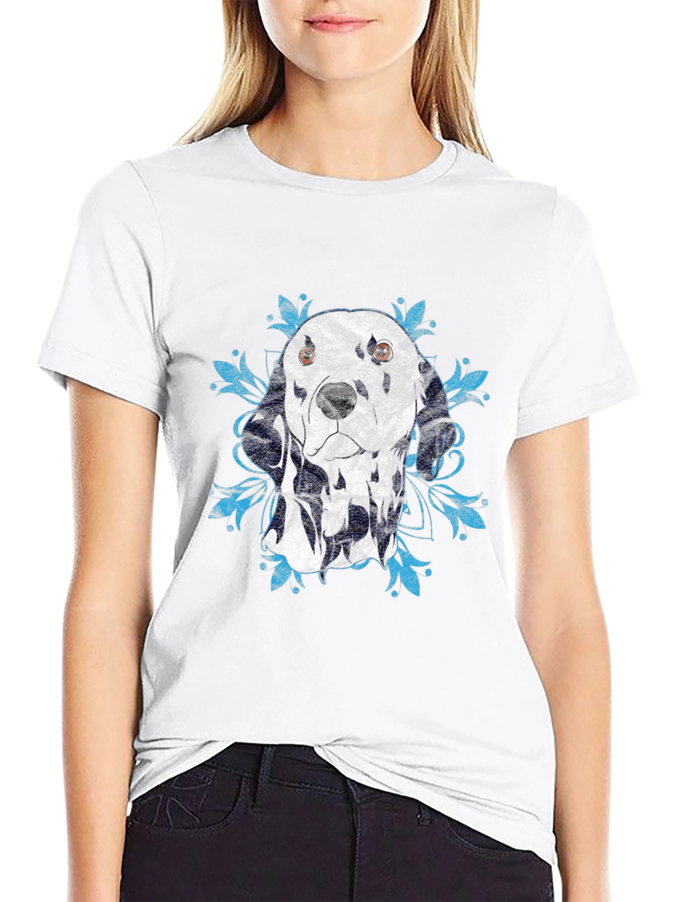 Black Dalmatian Graphic T-Shirt - Cool Dog Lover Tee view 9