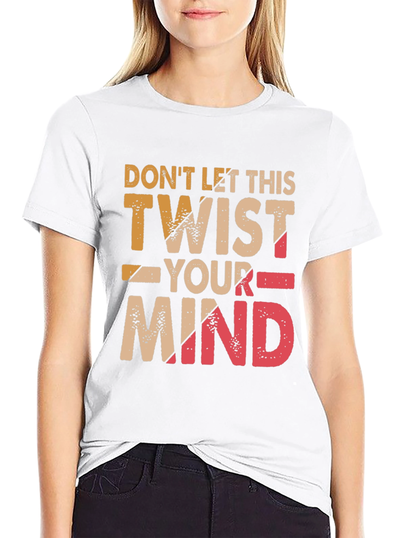 Black Don't Let This Twist Your Mind Graphic Tee view 9
