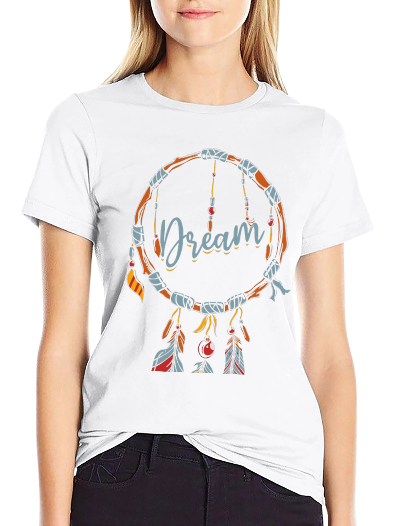 Black Dreamcatcher T-Shirt - Boho Style Dream Shirt view 9