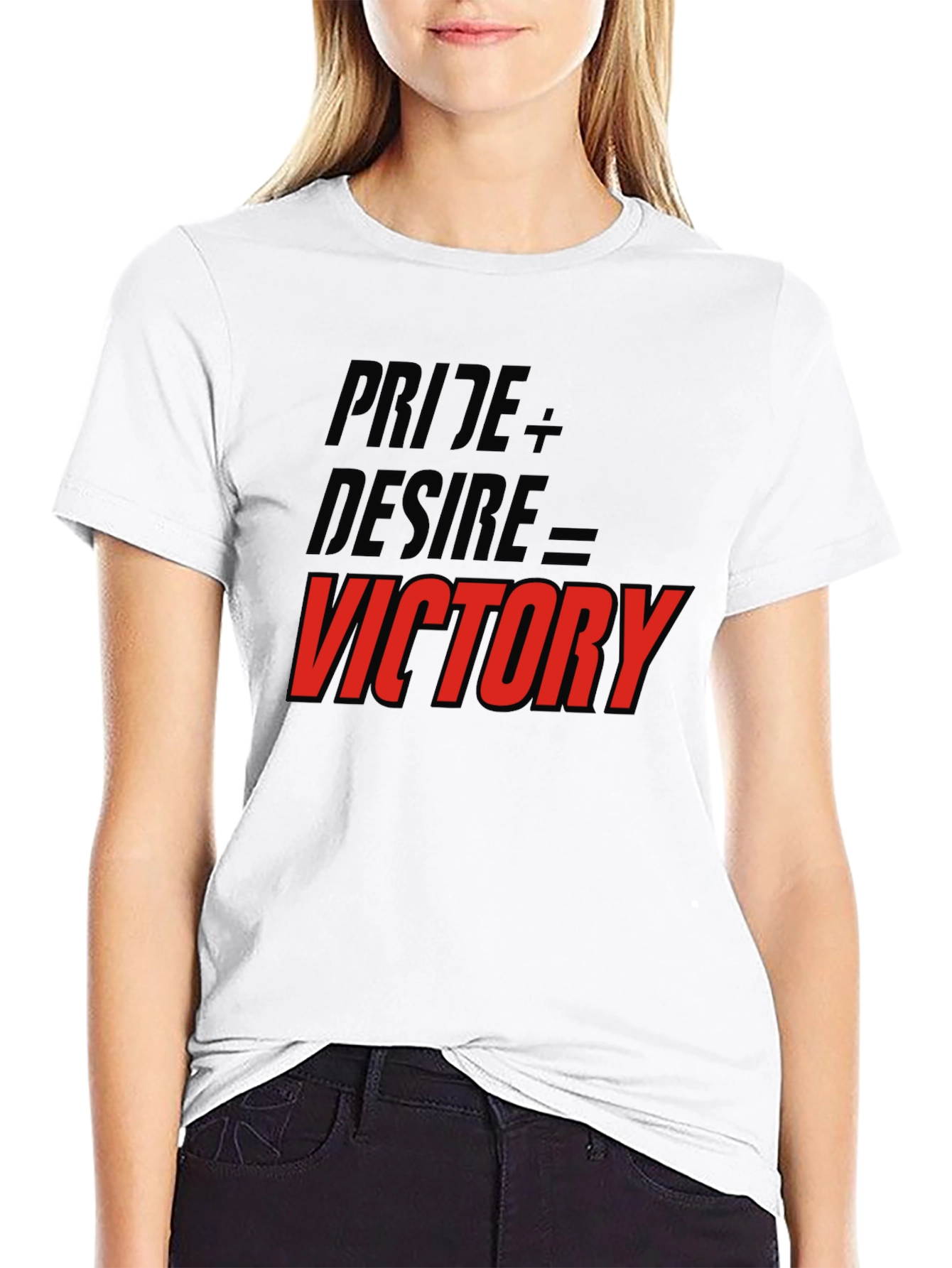 Black Pride Desire Victory Graphic T-Shirt view 9