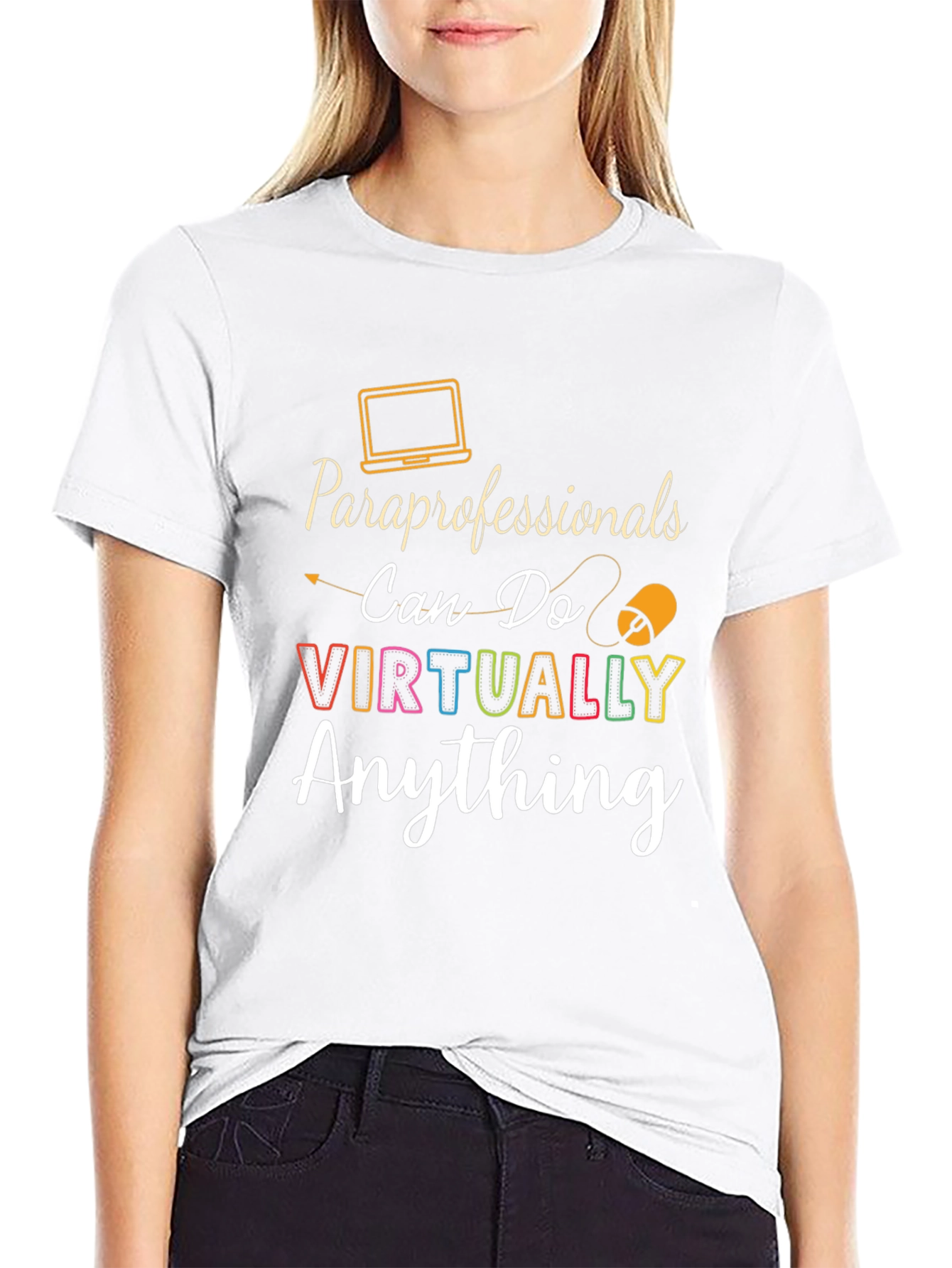 Black Paraprofessionals Can Do Virtually Anything T-Shirt view 9
