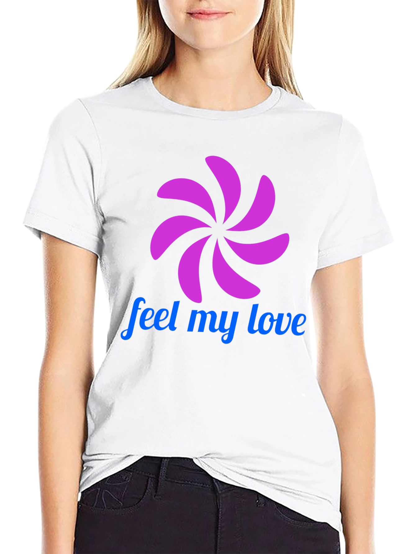 Black Feel My Love Graphic T-Shirt - Black view 9