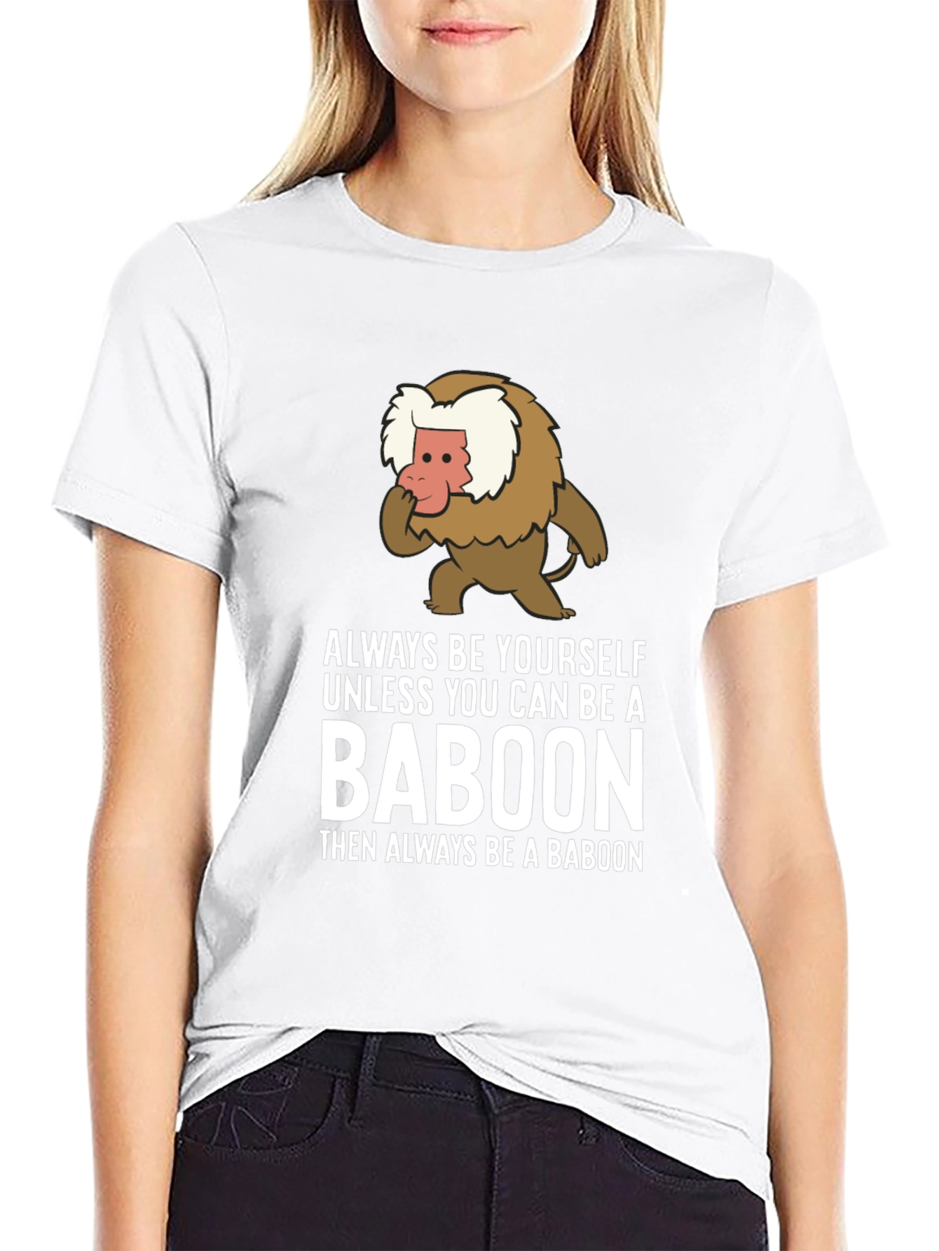 Black Baboon Graphic Tee - Always Be Yourself view 9