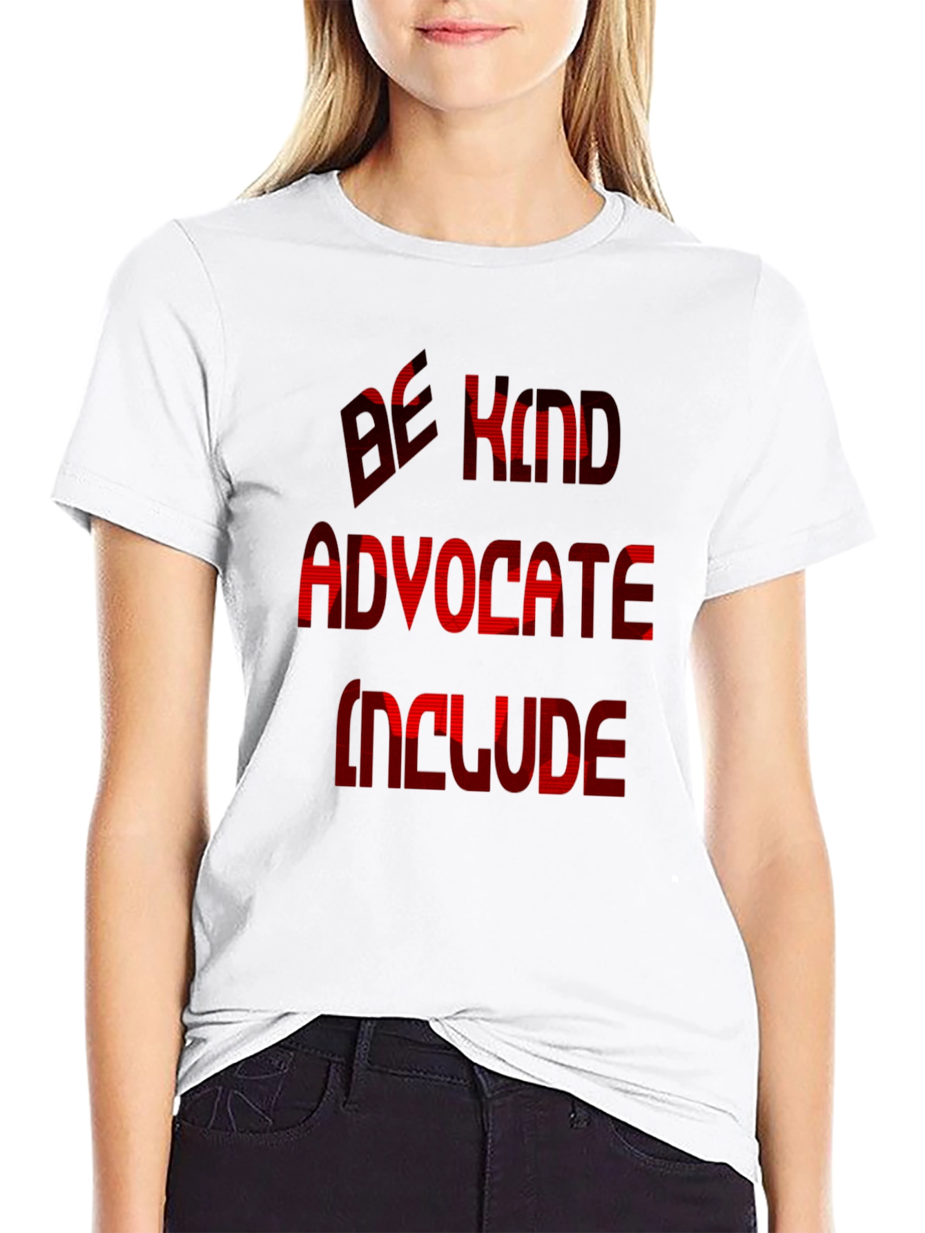 Black Be Kind Advocate Include Black Graphic T-Shirt view 9