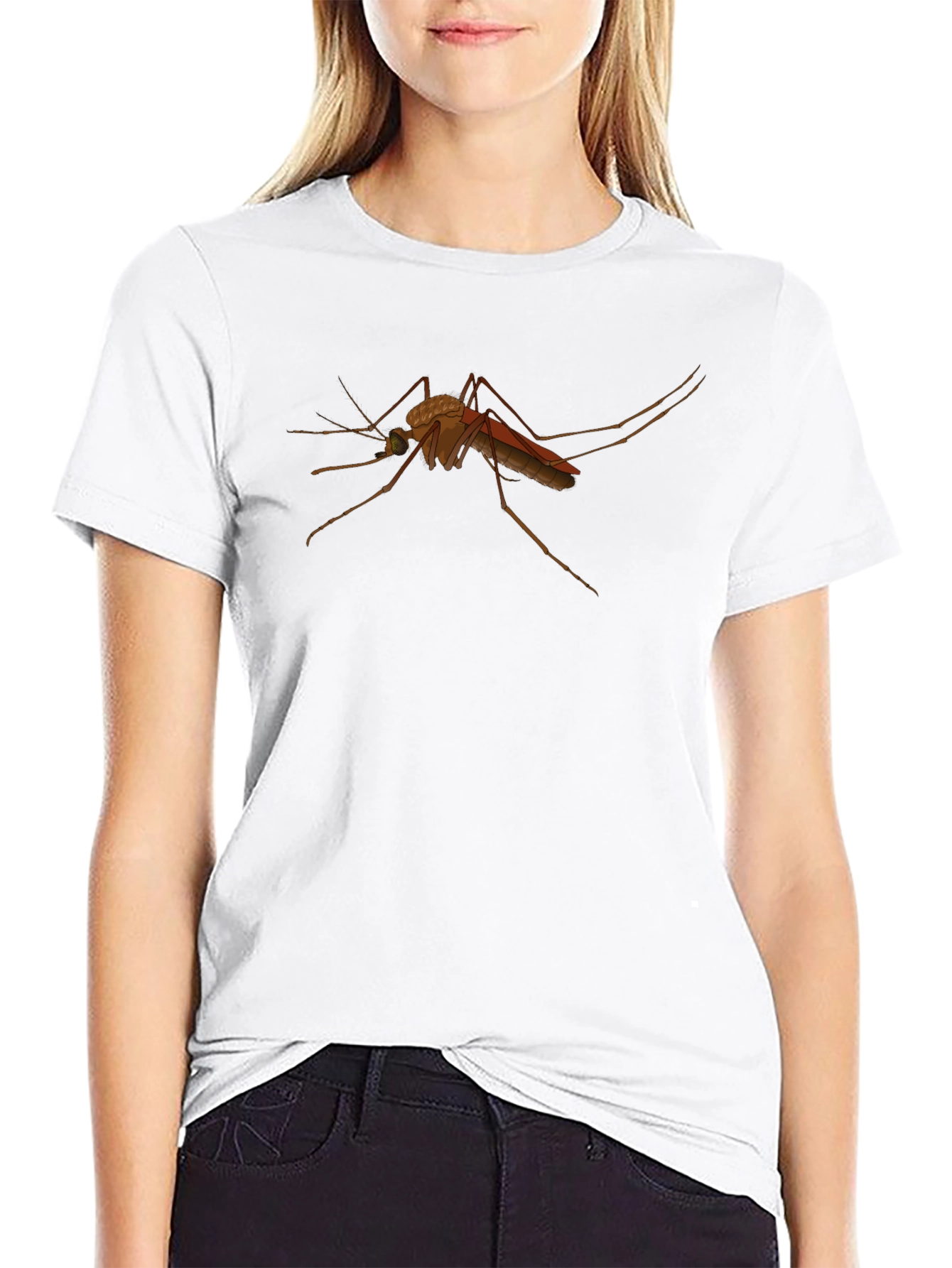 Black Mosquito Graphic Black T-Shirt view 9