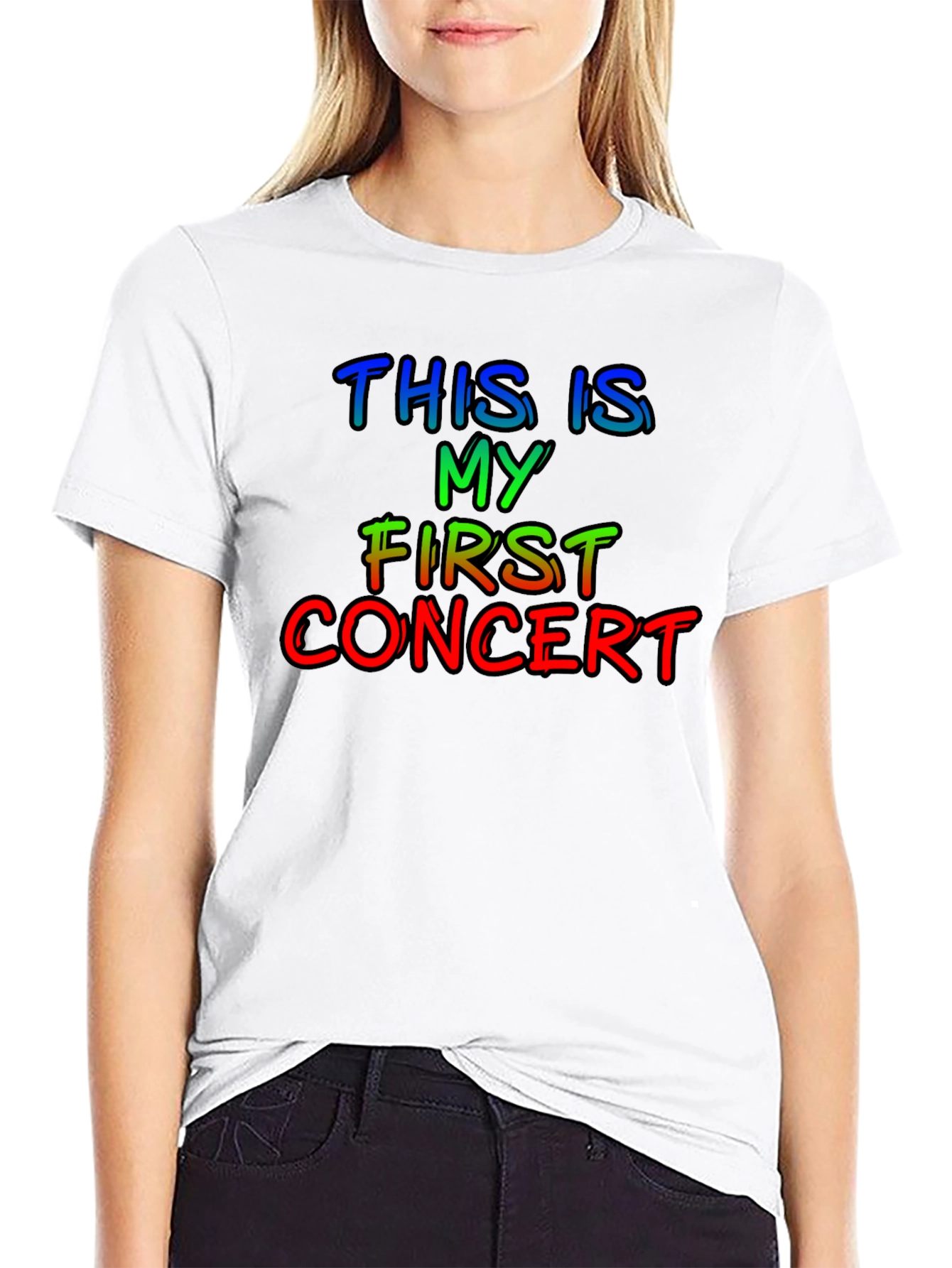 My First Concert T-Shirt - Rainbow Text - 9