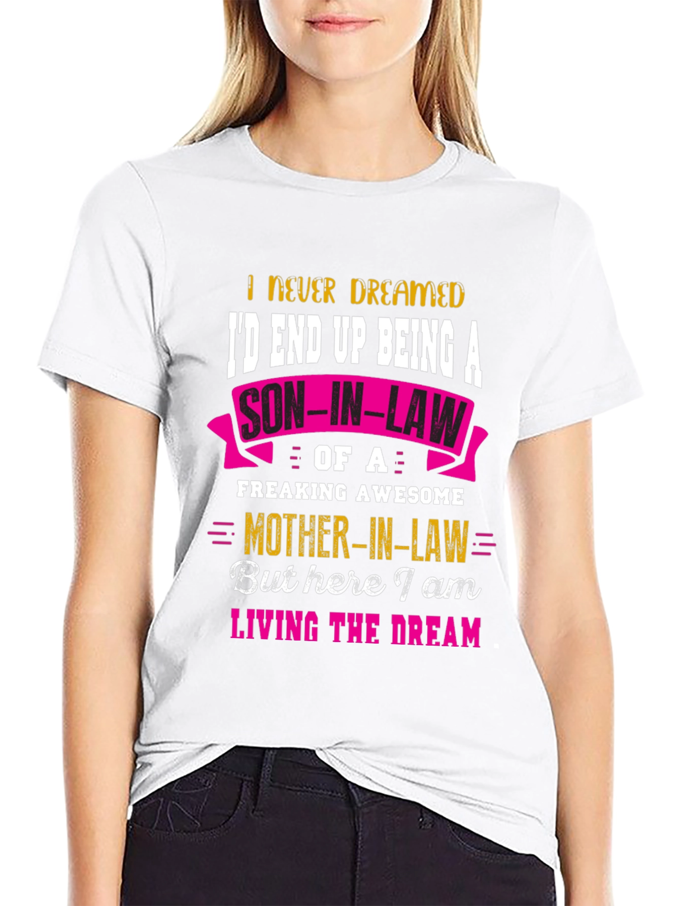 Black Funny Son-in-Law T-Shirt - Awesome Mother-in-Law Tee view 9