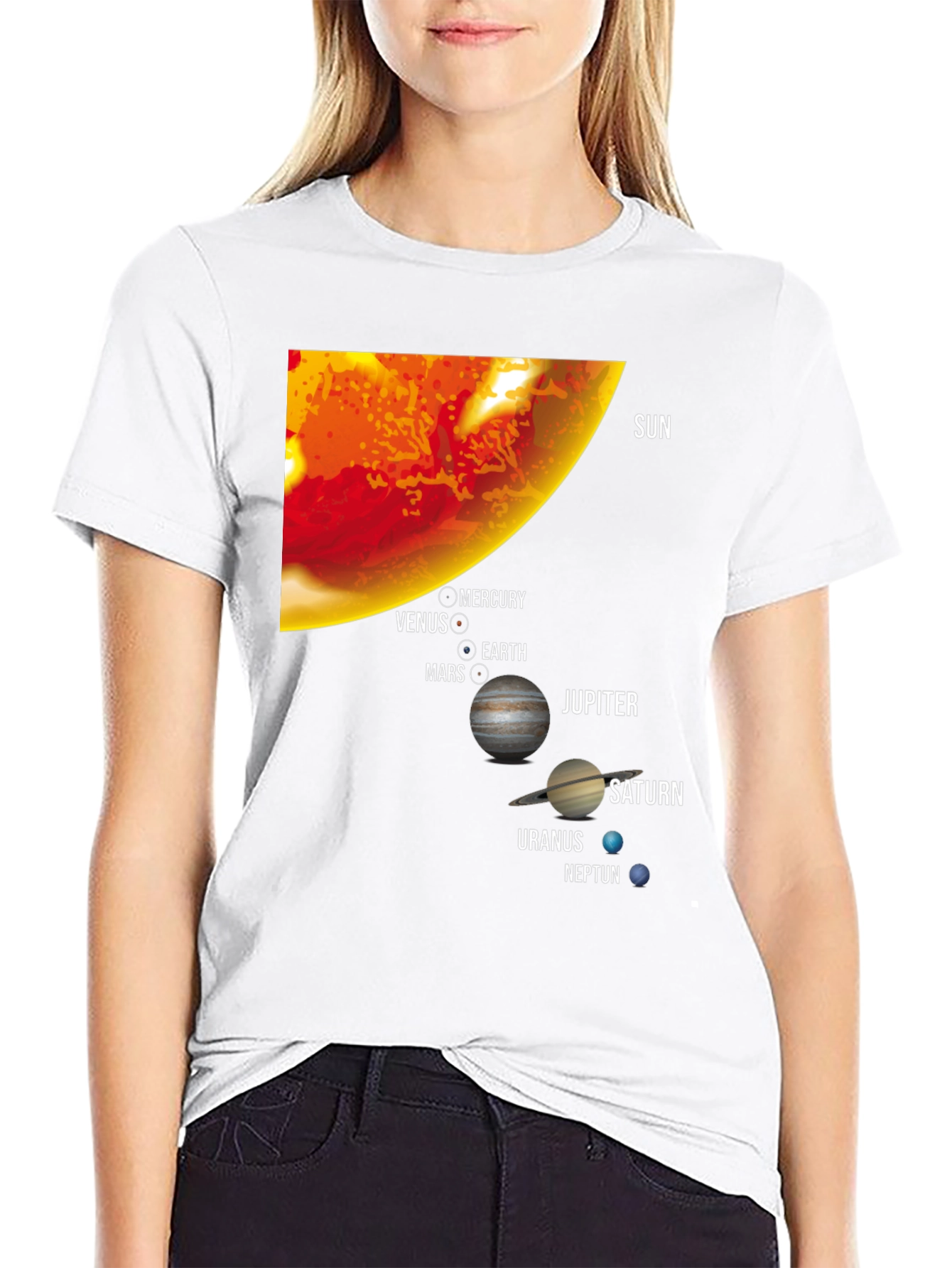 Solar System Planets Graphic T-Shirt - 9