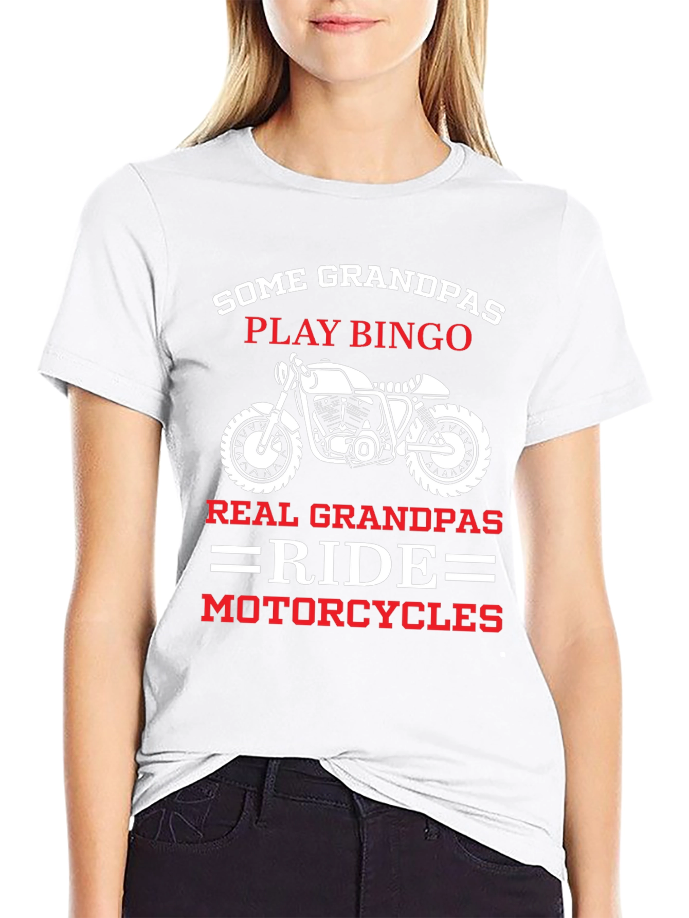 Black Grandpa Motorcycle T-Shirt - Ride in Style! view 9