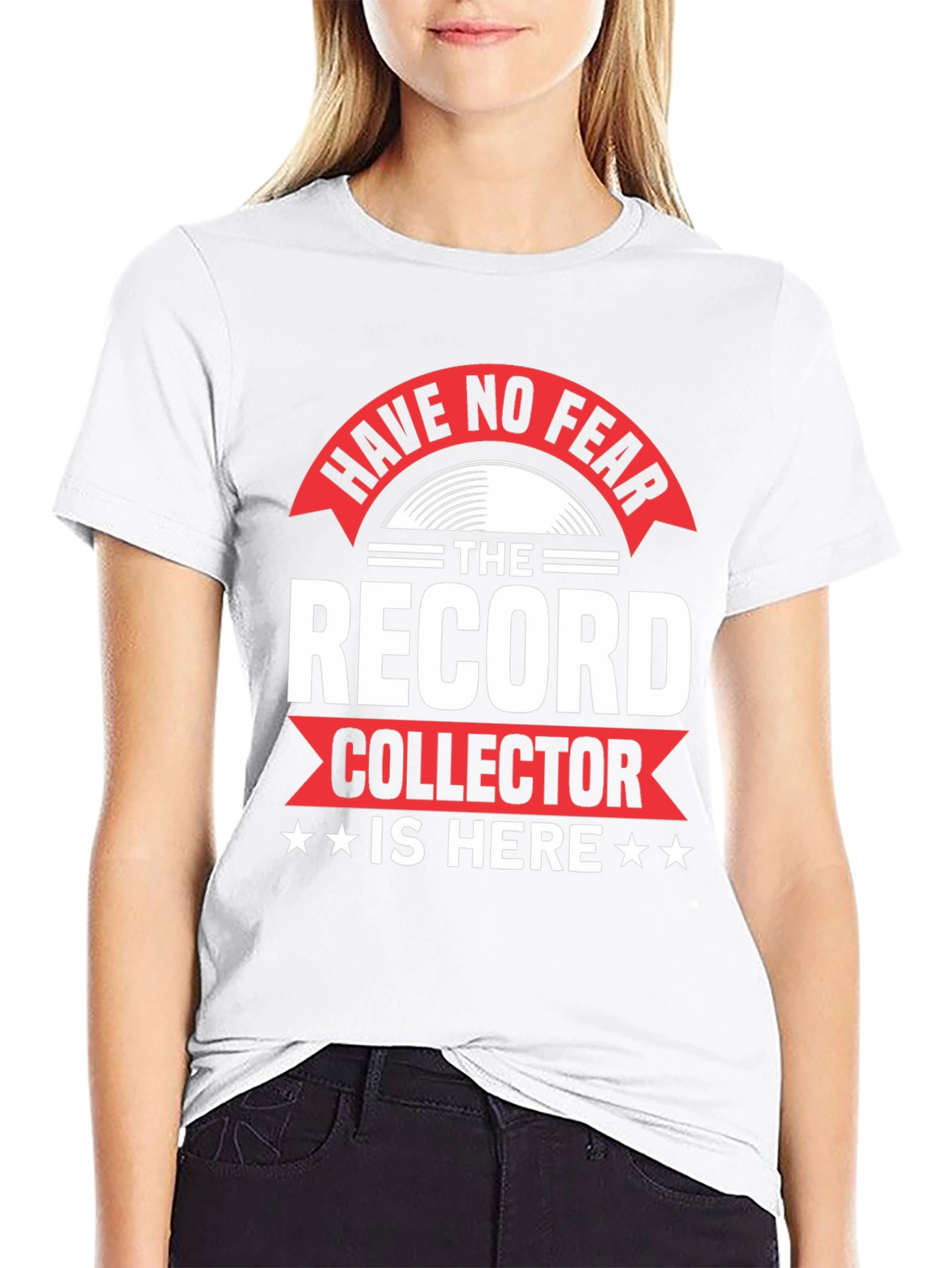 Black Have No Fear Record Collector Graphic T-Shirt view 9