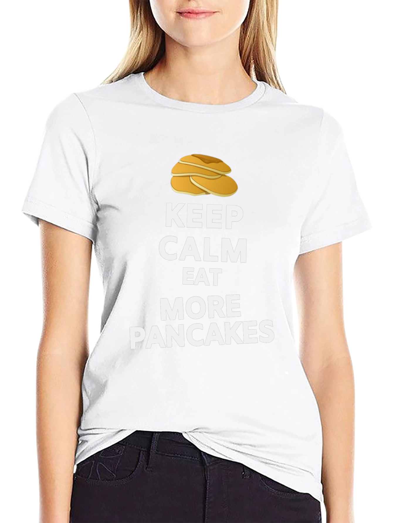 Keep Calm Eat More Pancakes T-Shirt - 9