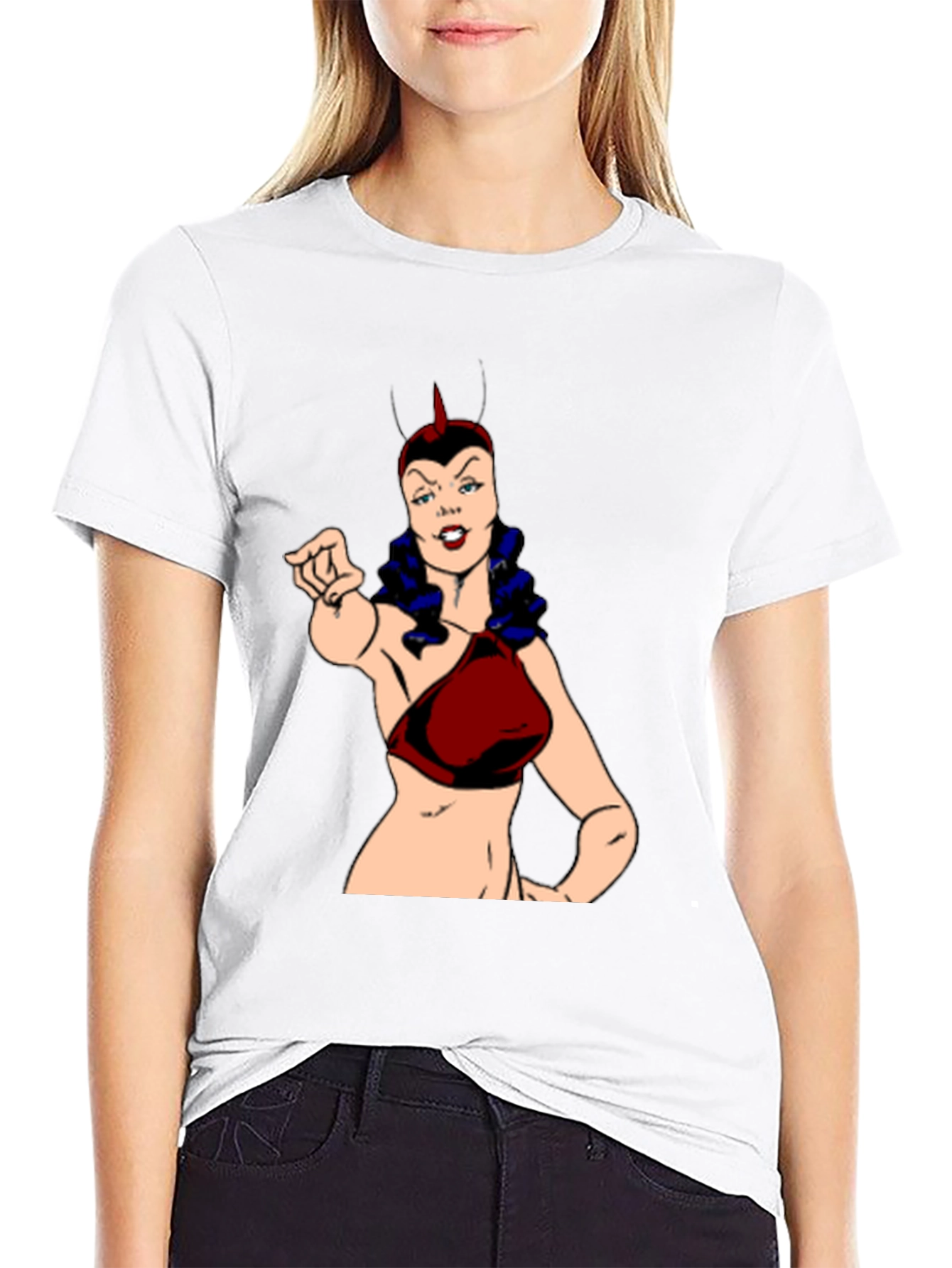 Black Cartoon Villain T-Shirt: Bold Graphic Tee view 9