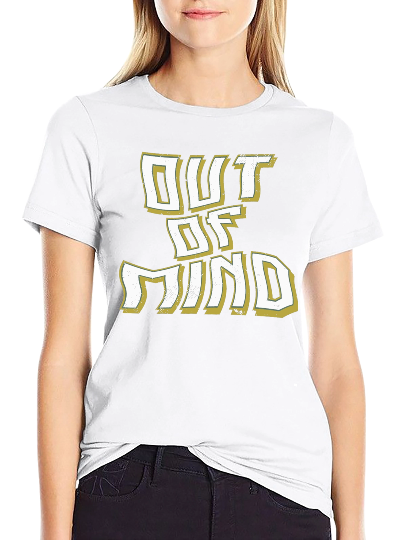 Black Out Of Mind Graphic Tee - Novelty Print T-Shirt view 9