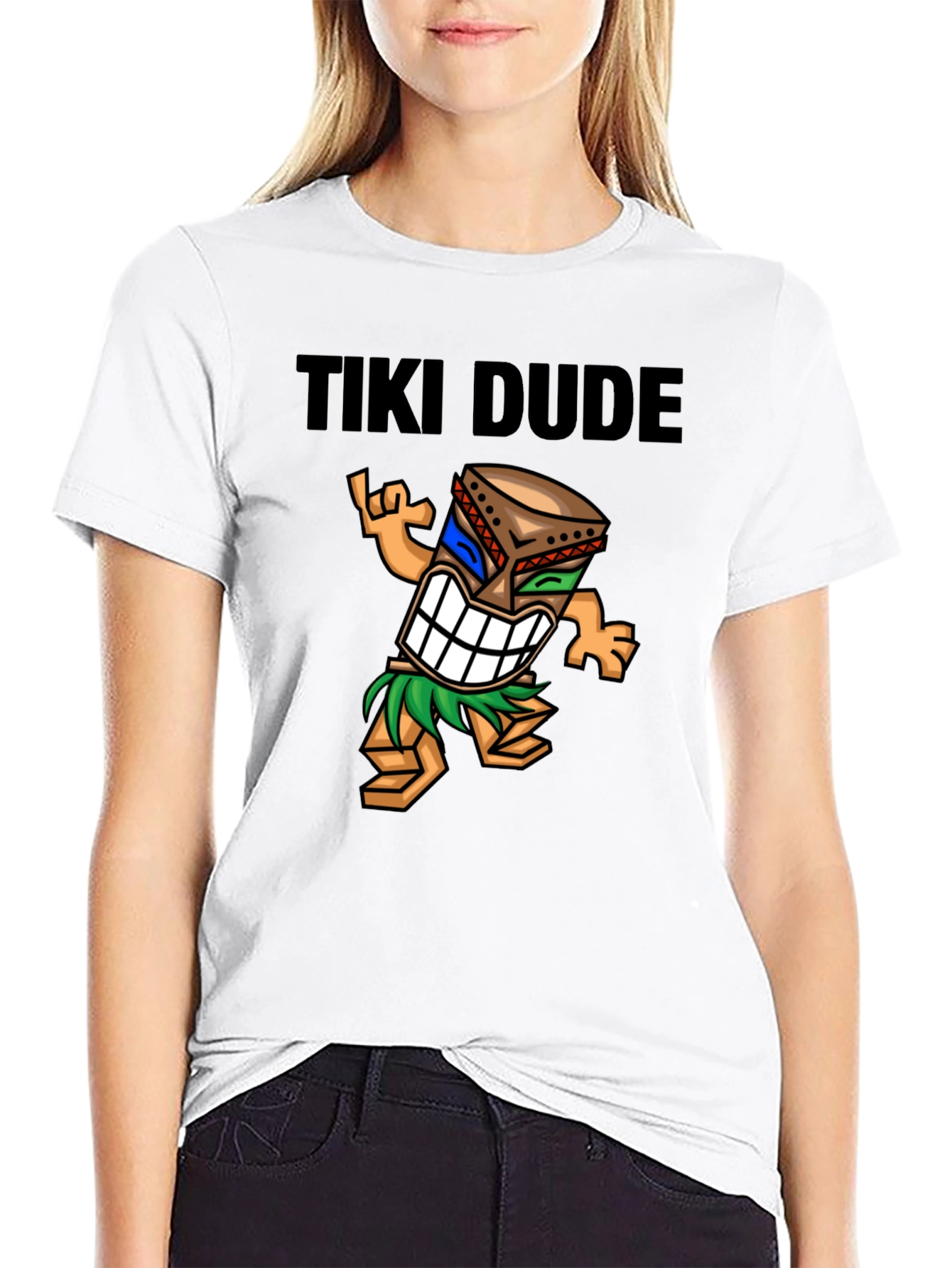 Black Tiki Dude Black T-Shirt view 9